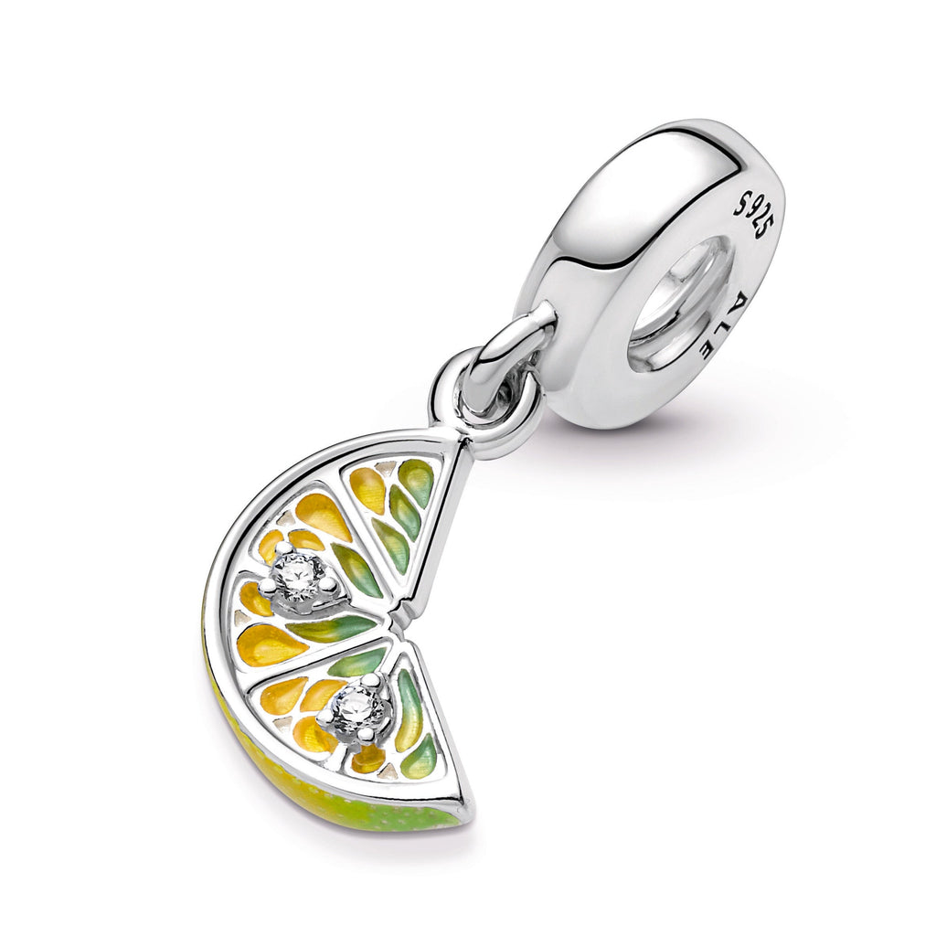 Lemon Slice Sparkling Fruit Dangle Charm