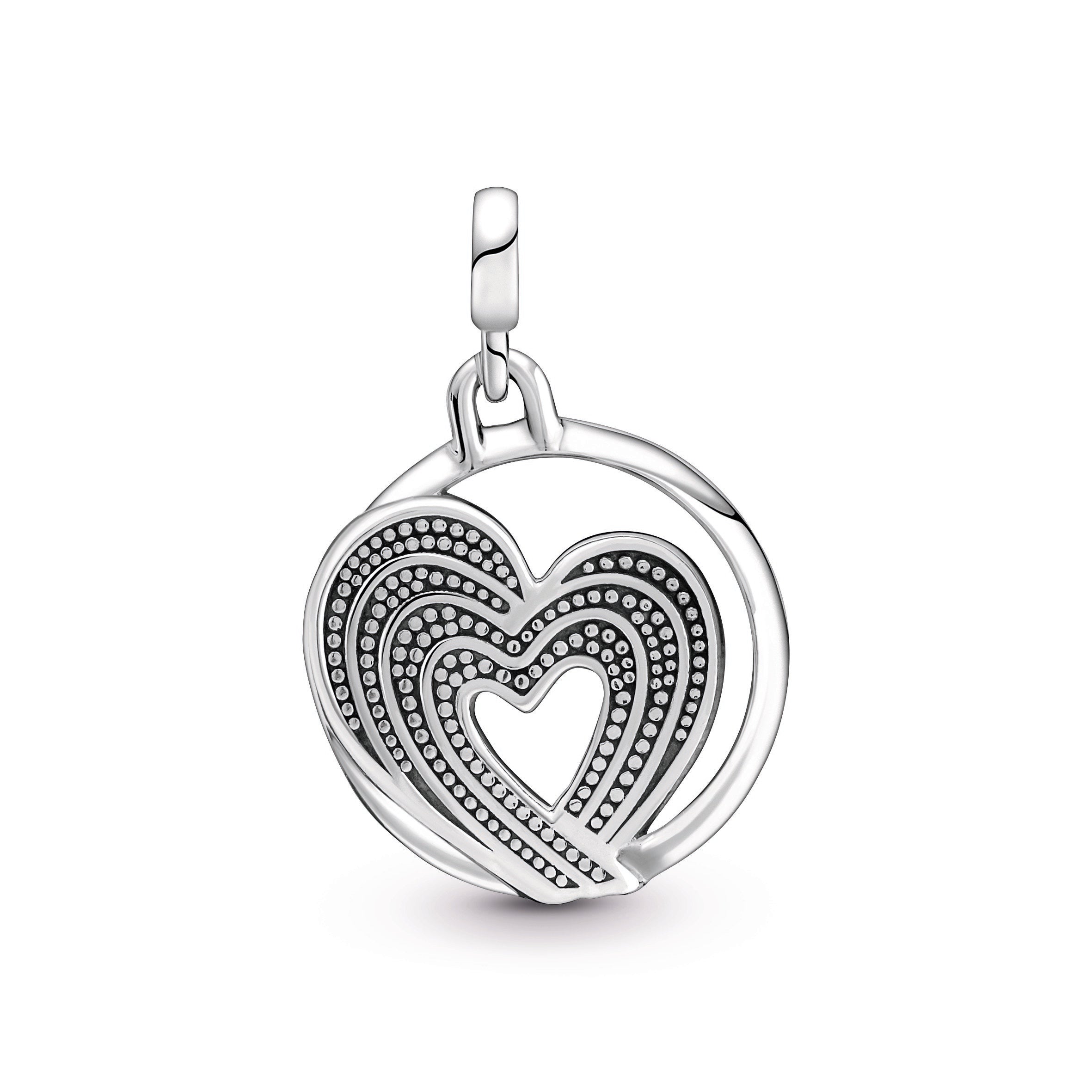 Pandora ME Rainbow Heart of Freedom Medallion