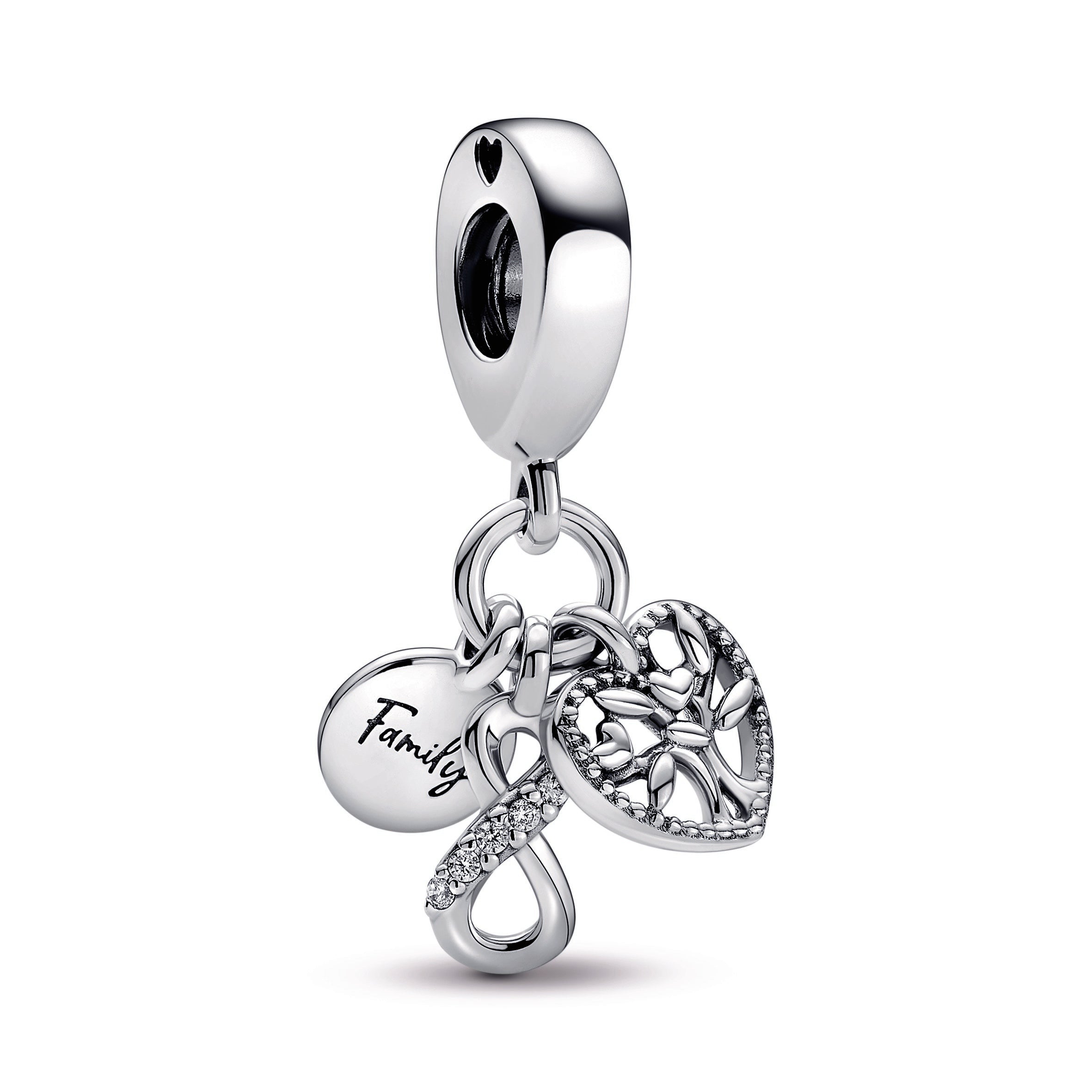 Family Infinity Triple Dangle Charm
