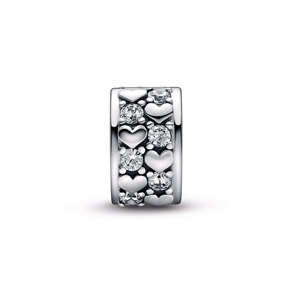 Infinite Hearts Sparkling Clip Charm