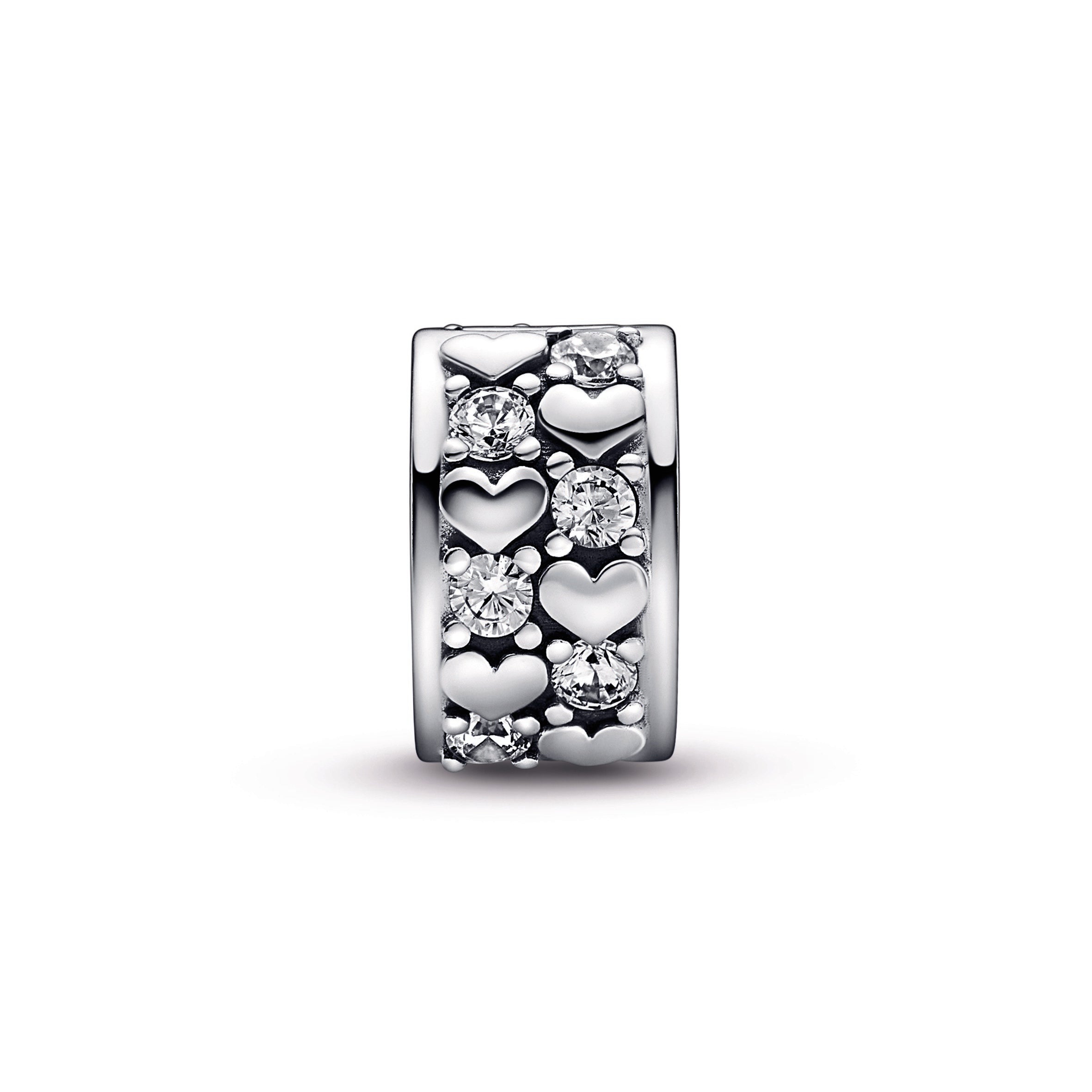 Infinite Hearts Sparkling Clip Charm