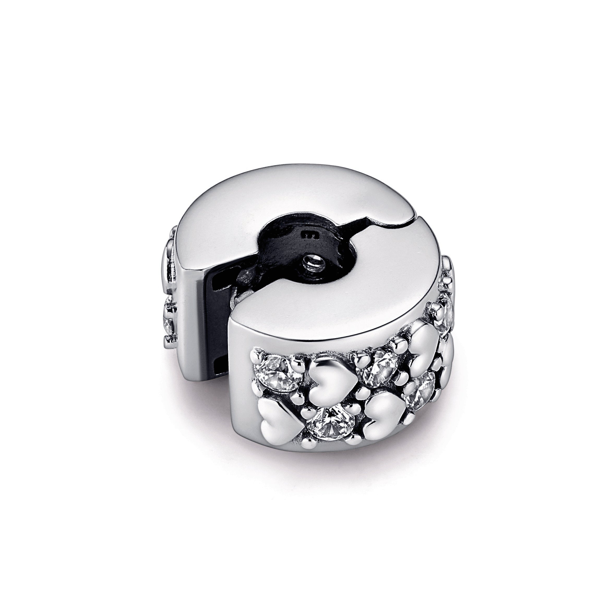 Infinite Hearts Sparkling Clip Charm