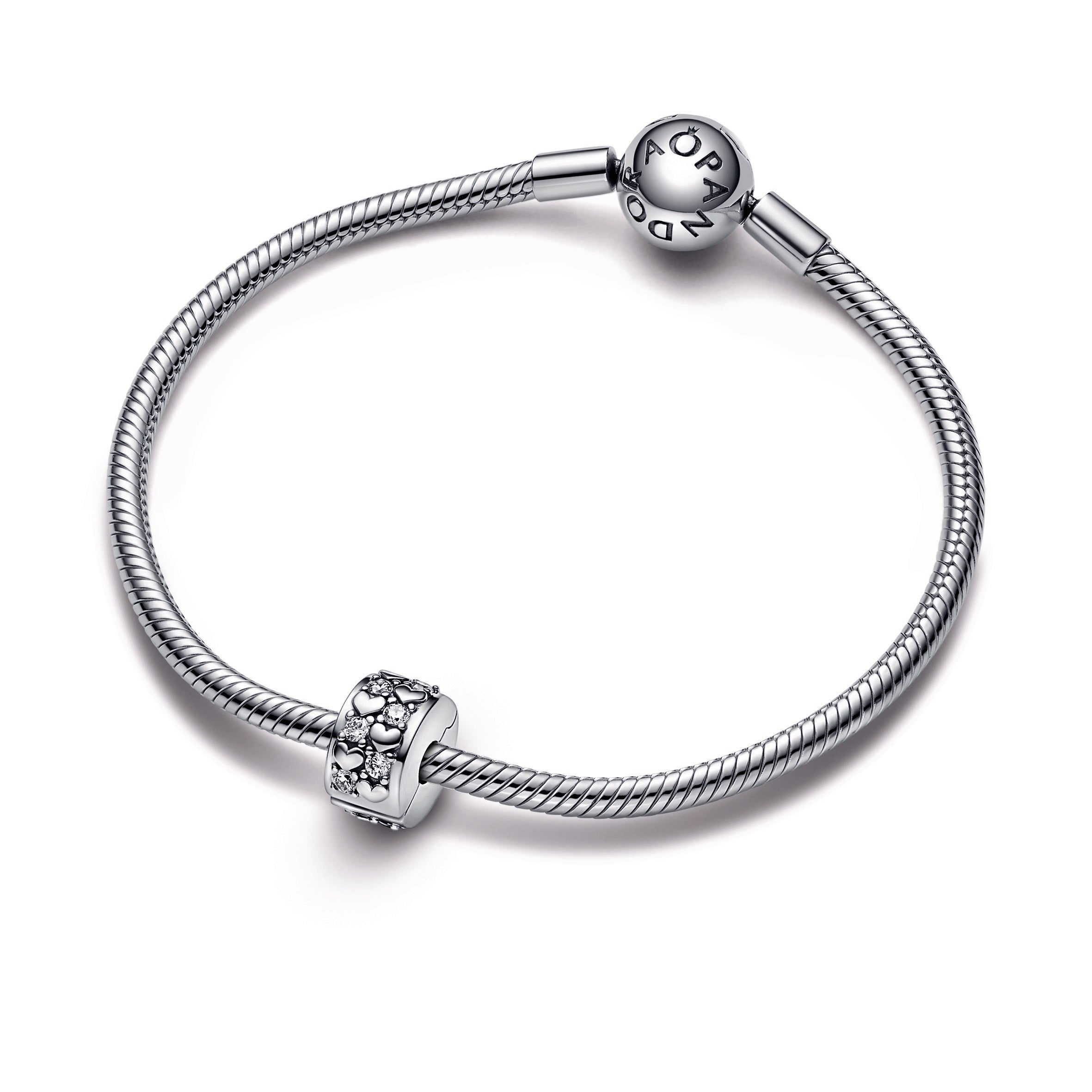 Infinite Hearts Sparkling Clip Charm