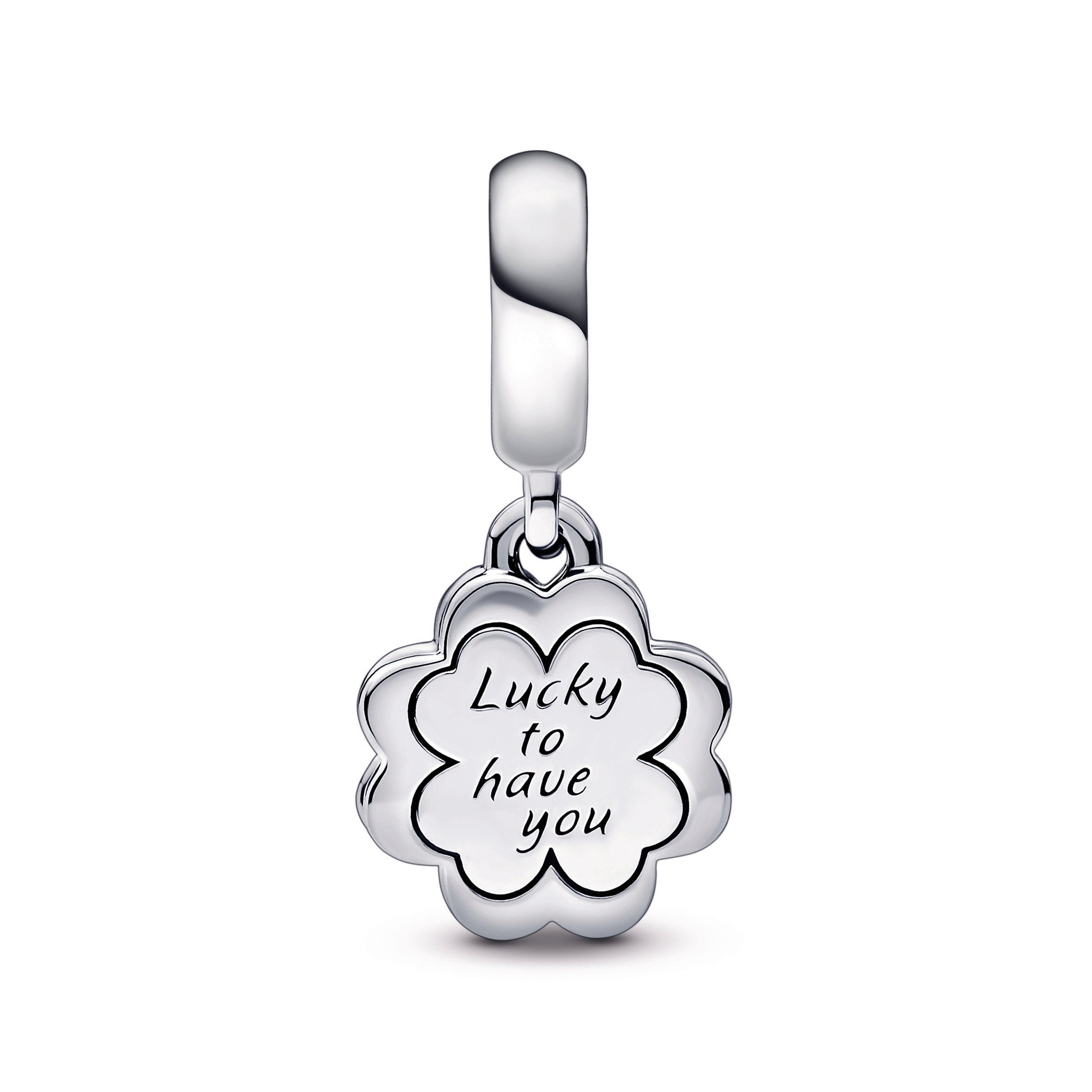 Four-leaf Clover Friendship Double Dangle Charm