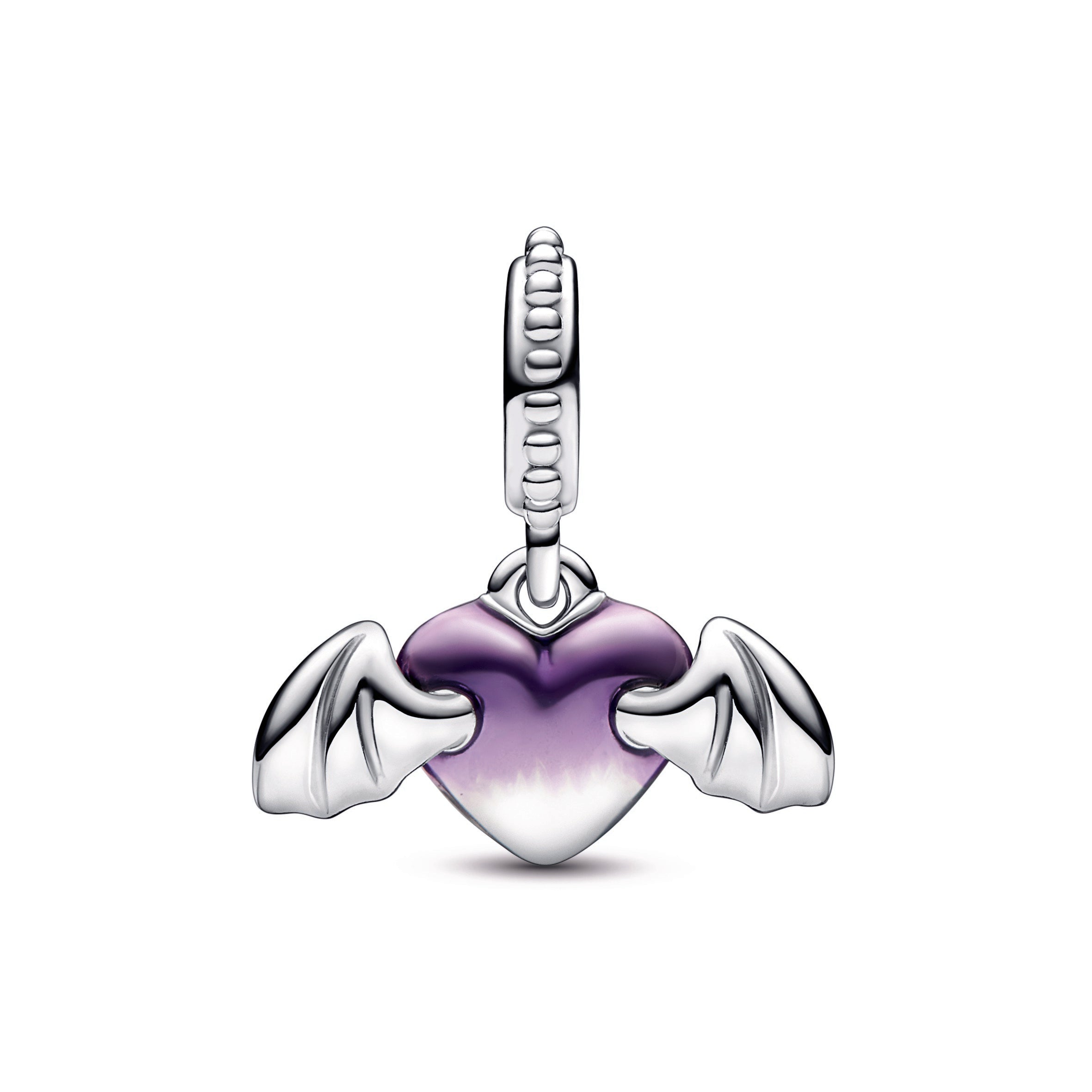 Vampire Winged Heart Dangle Charm