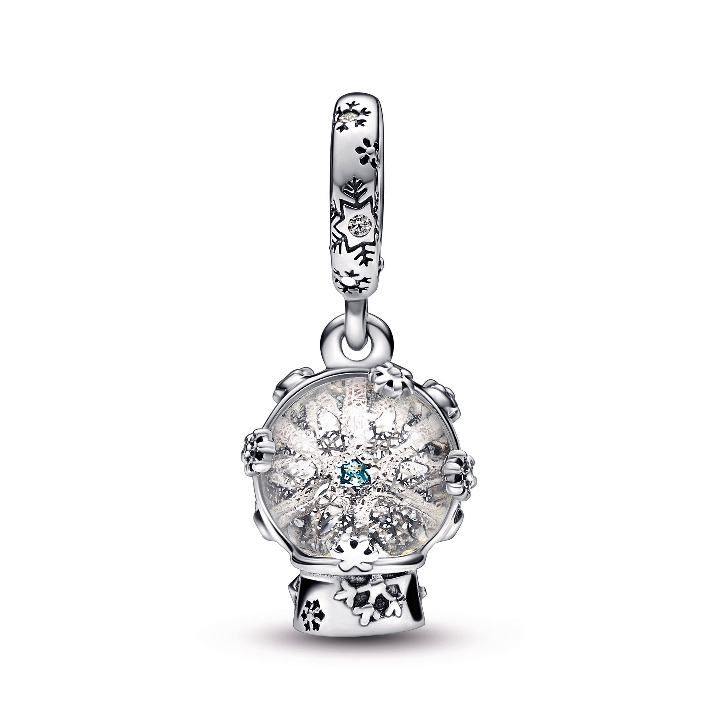 Snowflake Snowglobe Dangle Charm