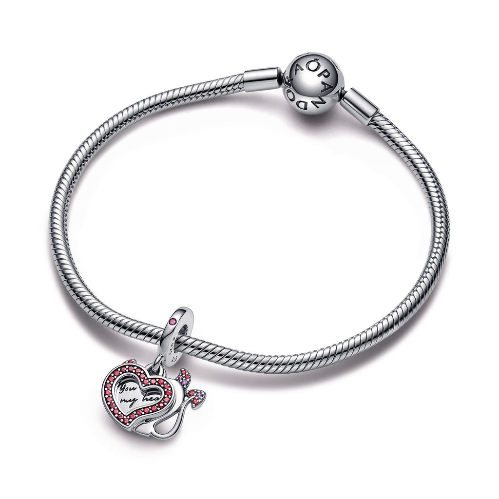 Devil Heart Double Dangle Charm