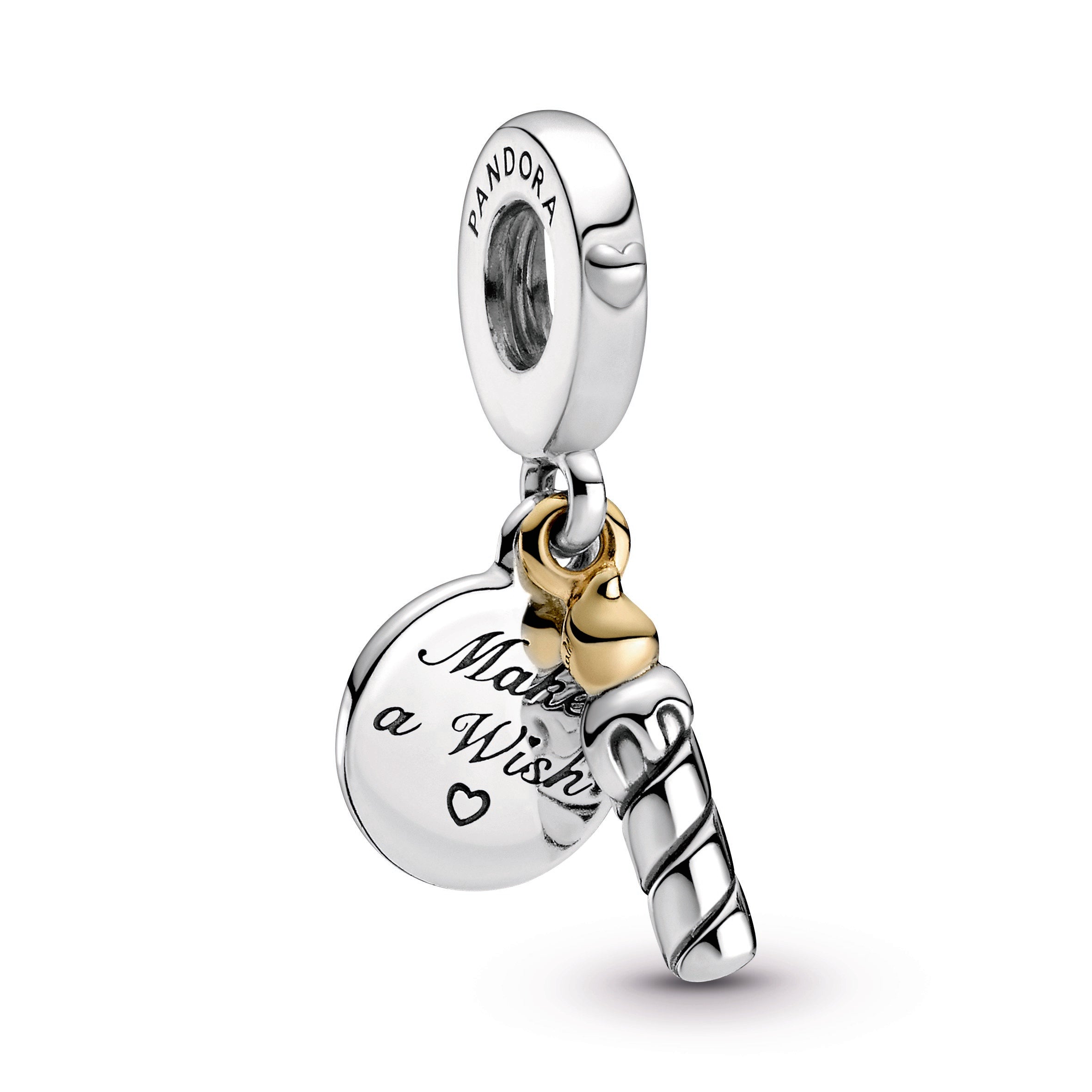 Two-tone Birthday Candle Dangle Charm