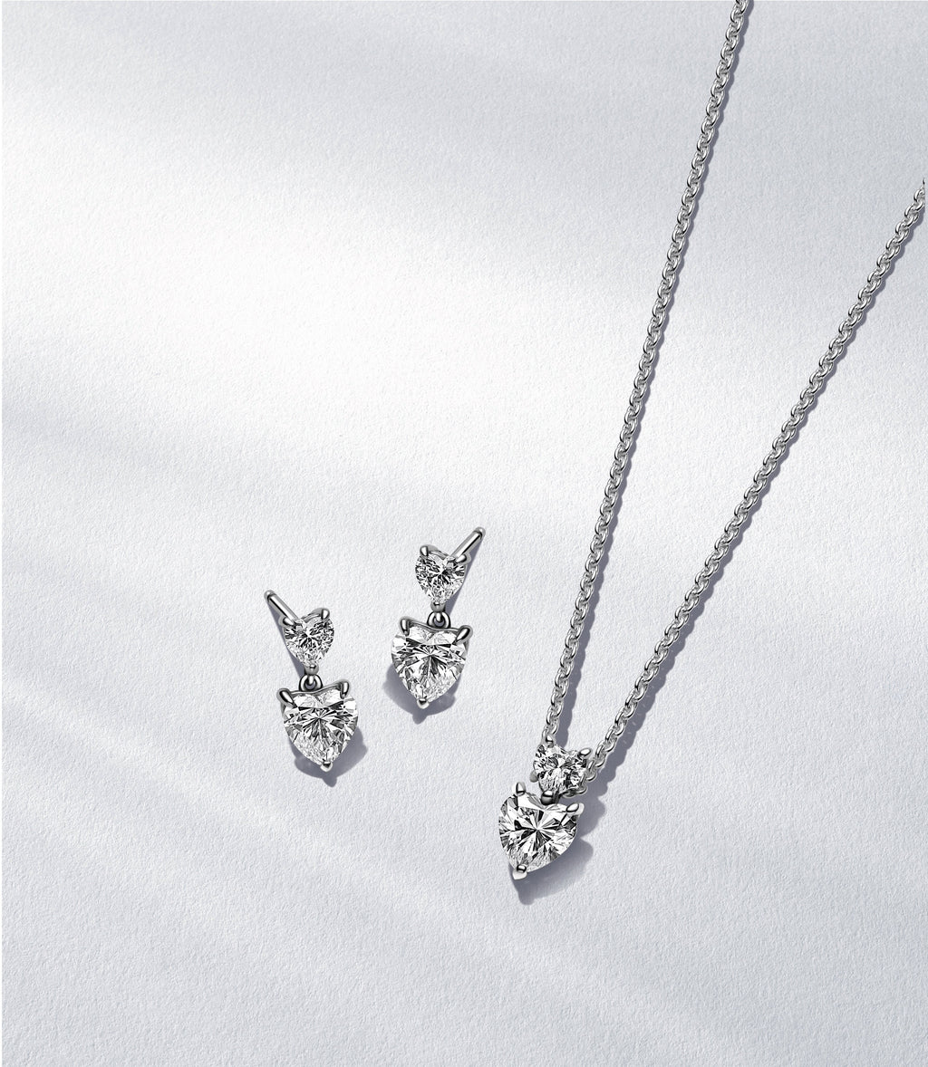 Timeless Hearts Necklace & Earring Gift Set