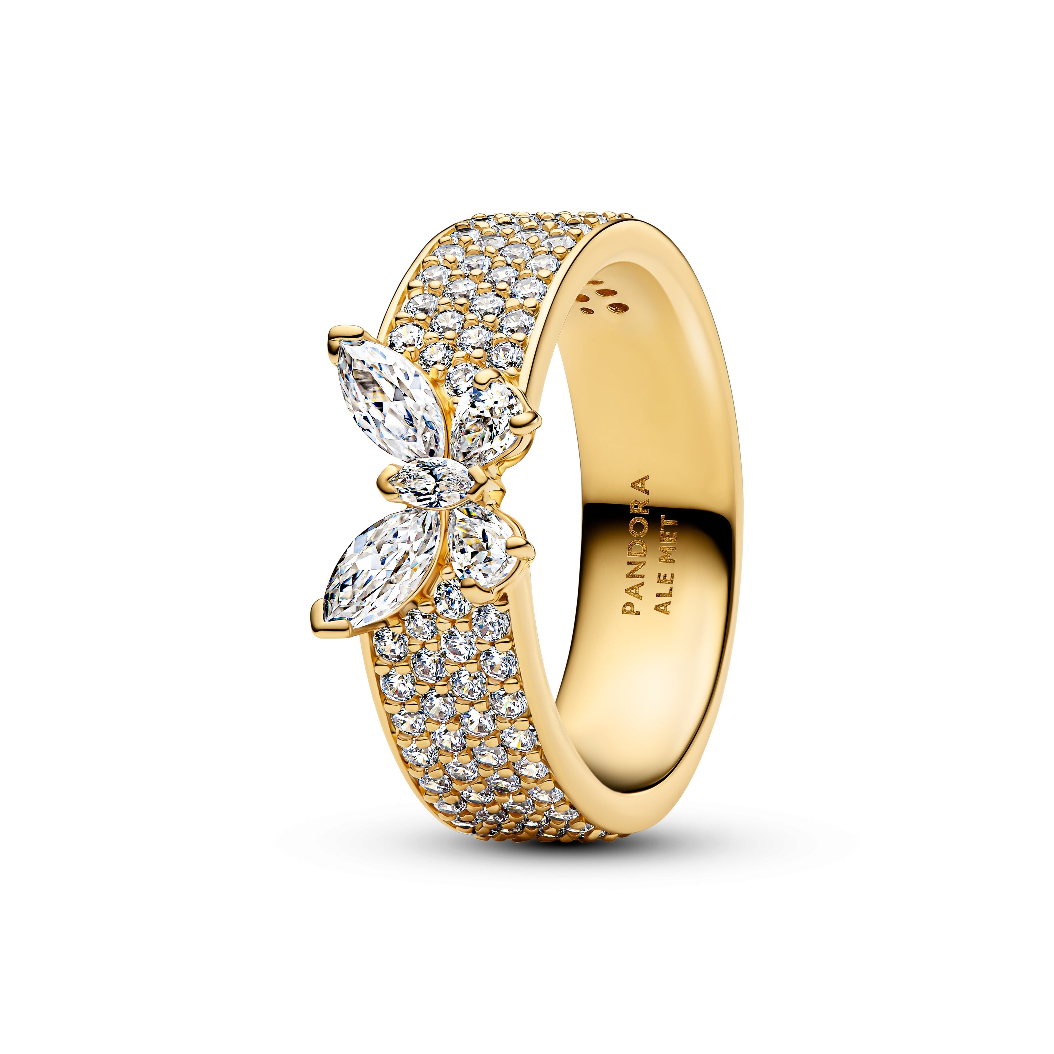 Sparkling Butterfly Bold Ring