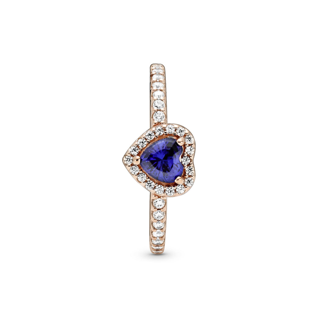 Sparkling Elevated Heart Ring