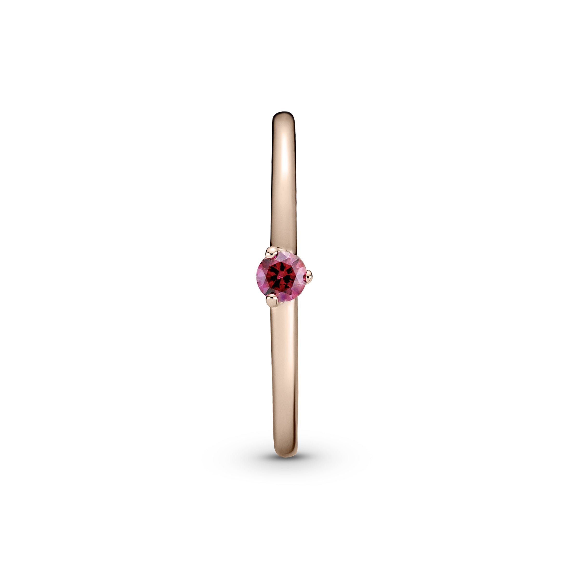 Red Solitaire Ring