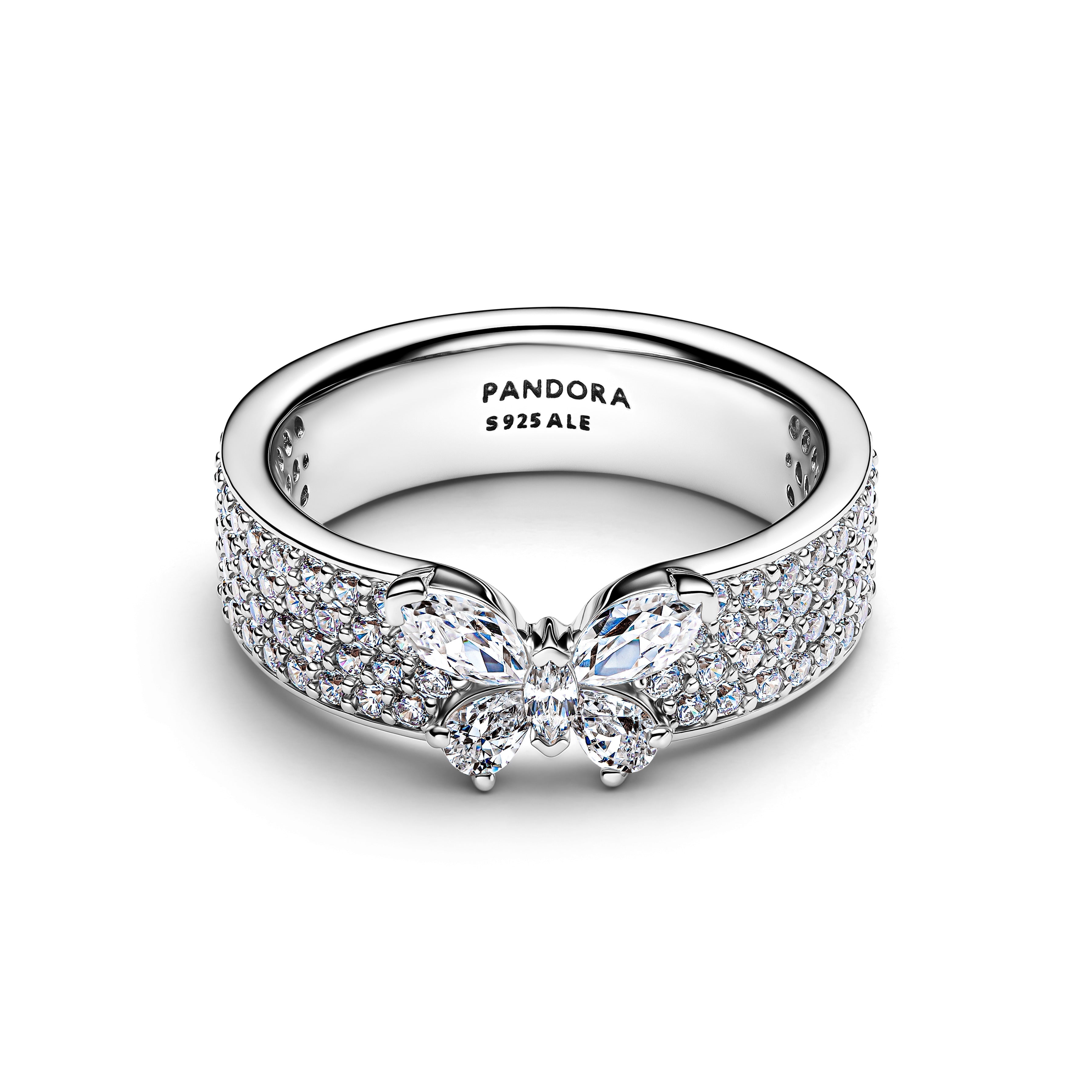 Sparkling Butterfly Bold Ring