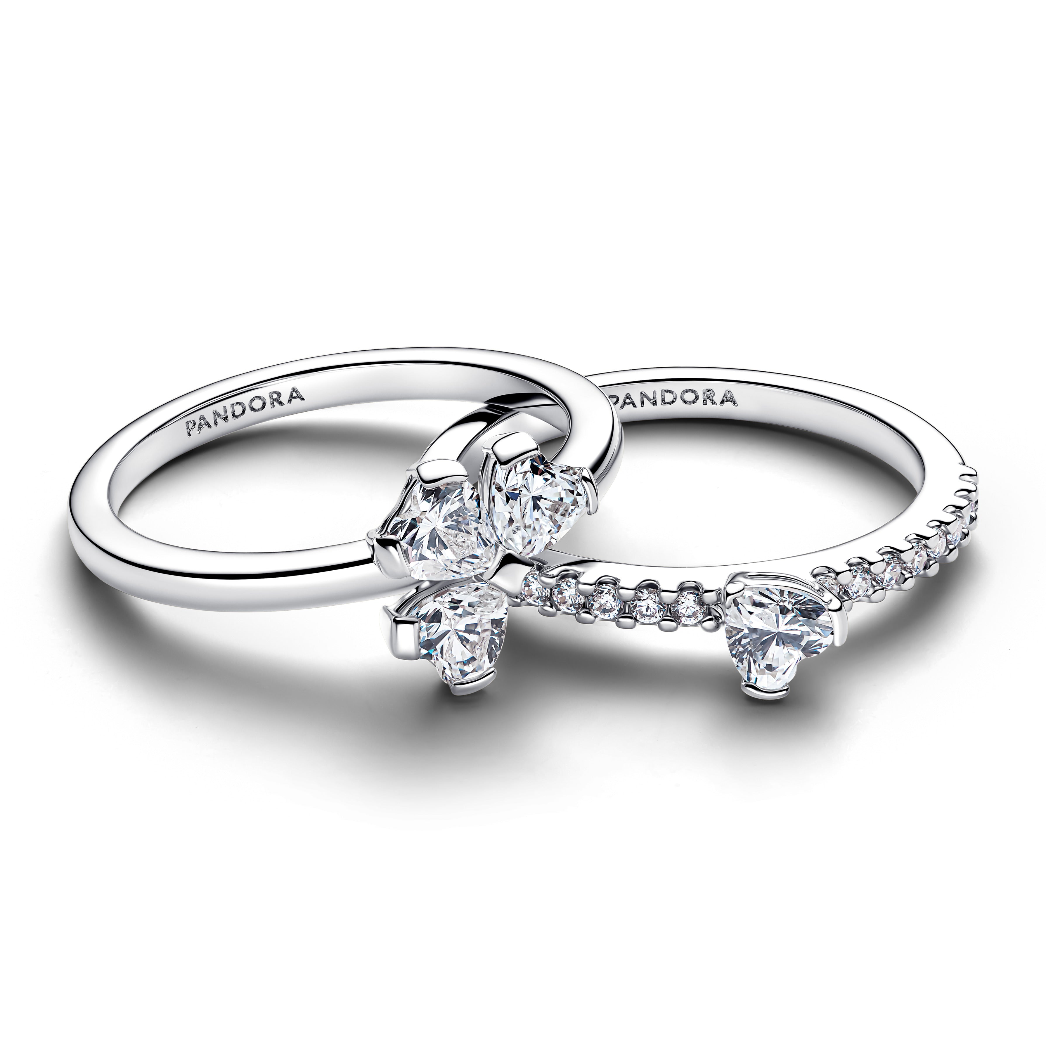 Sparkling Lucky Clover Splittable Ring