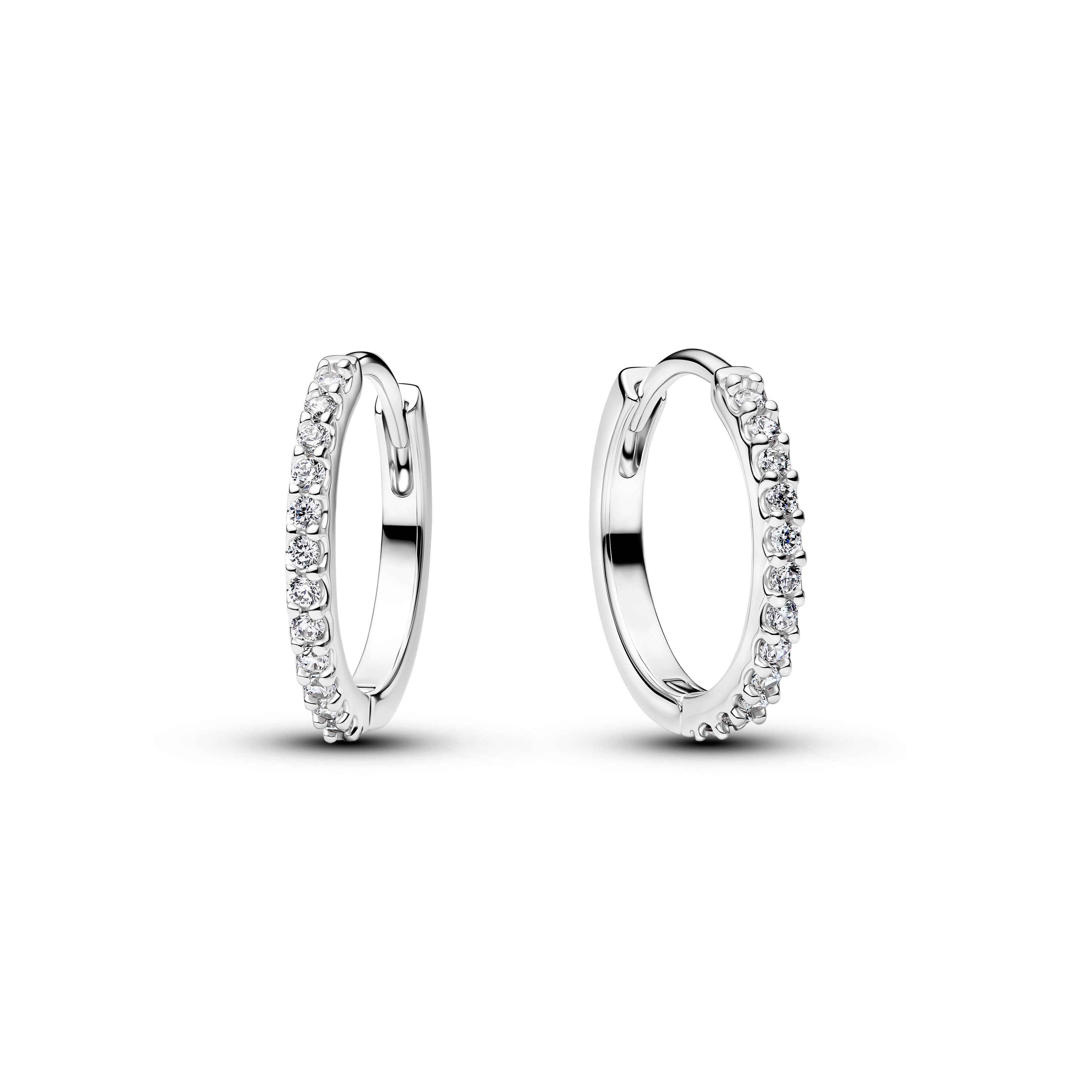Sparkling Mini Hoop Earrings