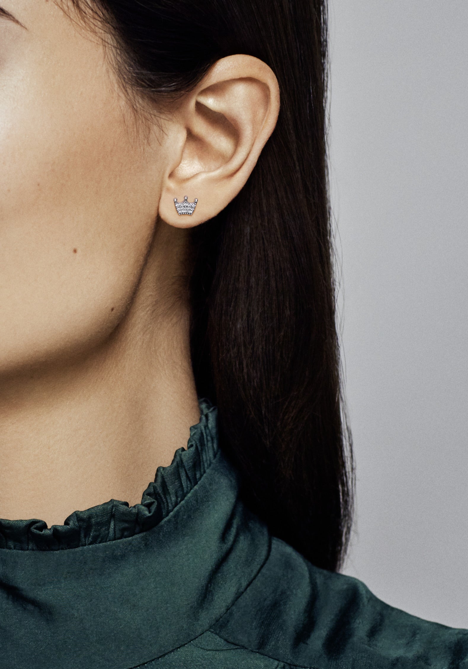 Crown Stud Earrings