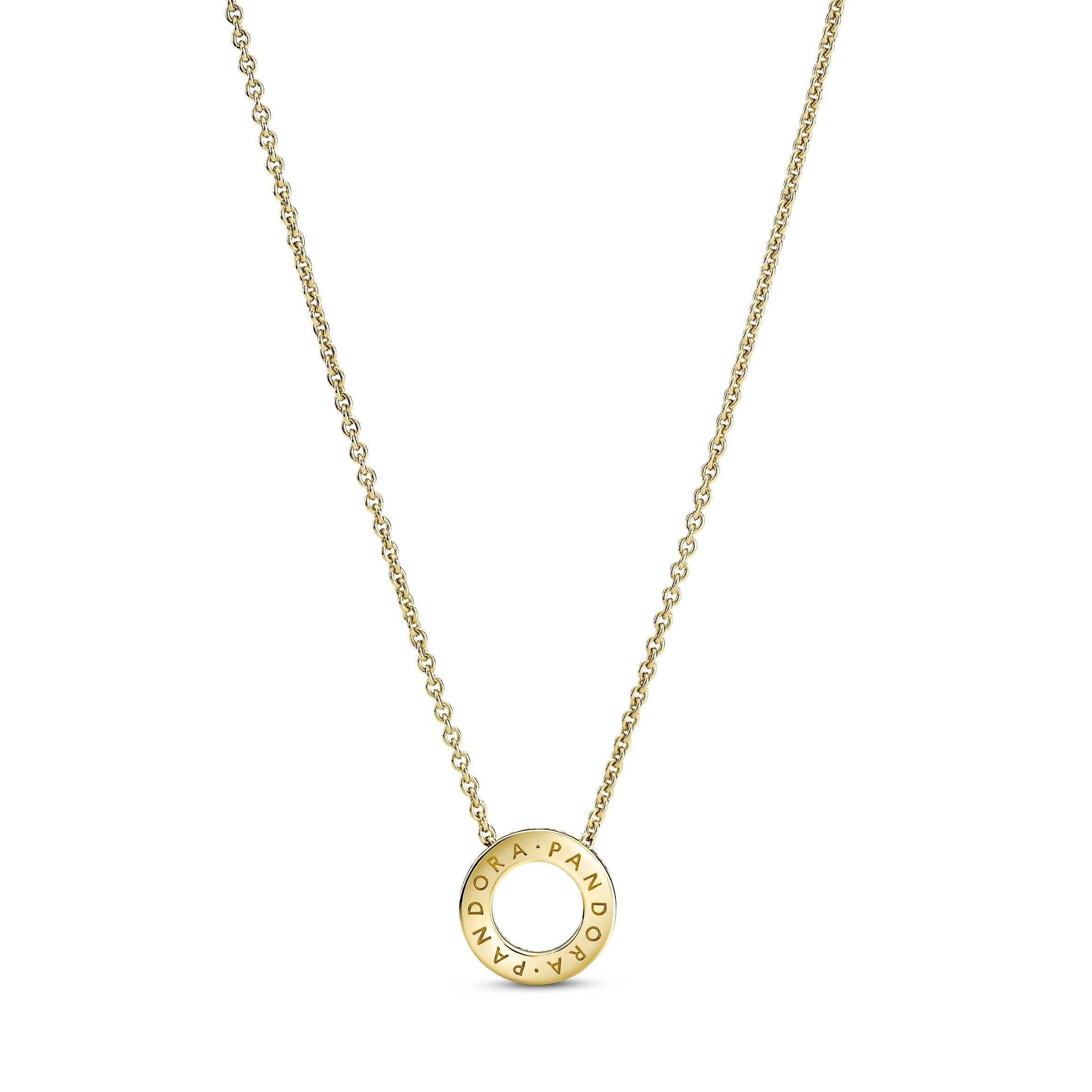 Pandora Logo Pavé Circle Collier Necklace