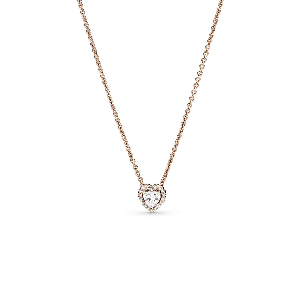 Sparkling Heart Collier Necklace