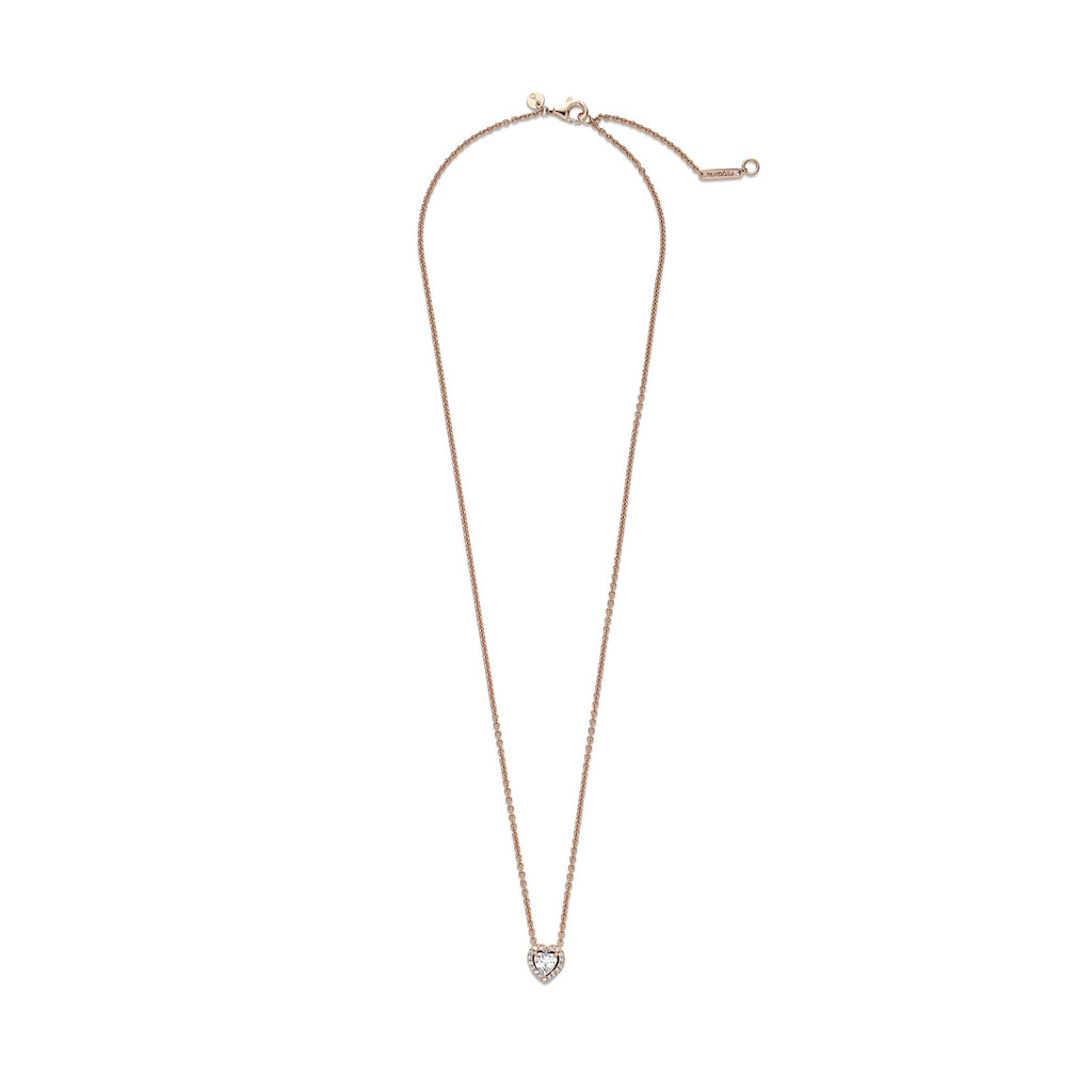 Sparkling Heart Collier Necklace