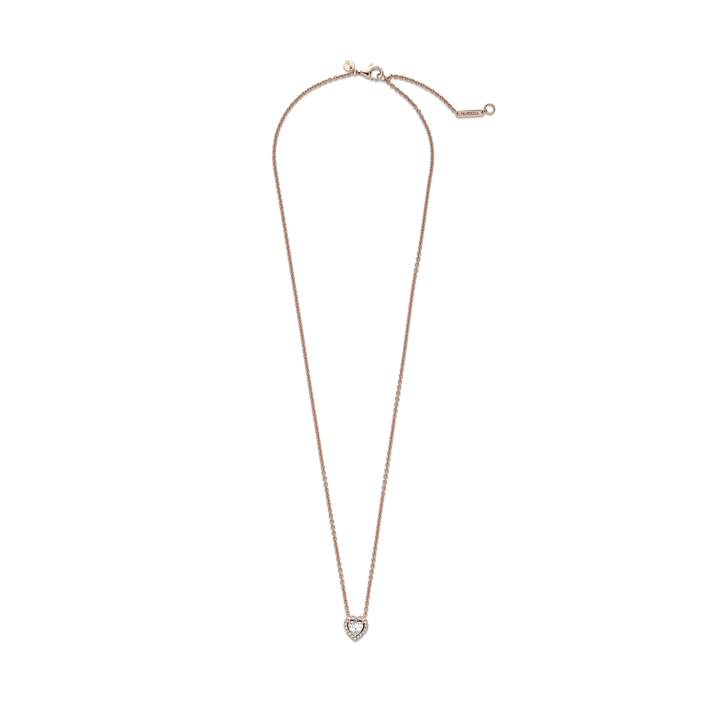 Sparkling Heart Collier Necklace