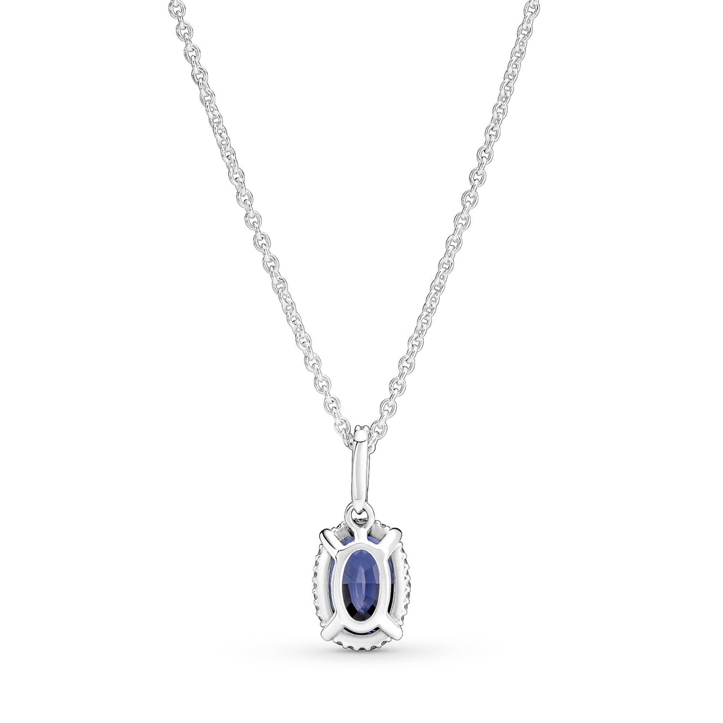 Sparkling Statement Halo Pendant Necklace