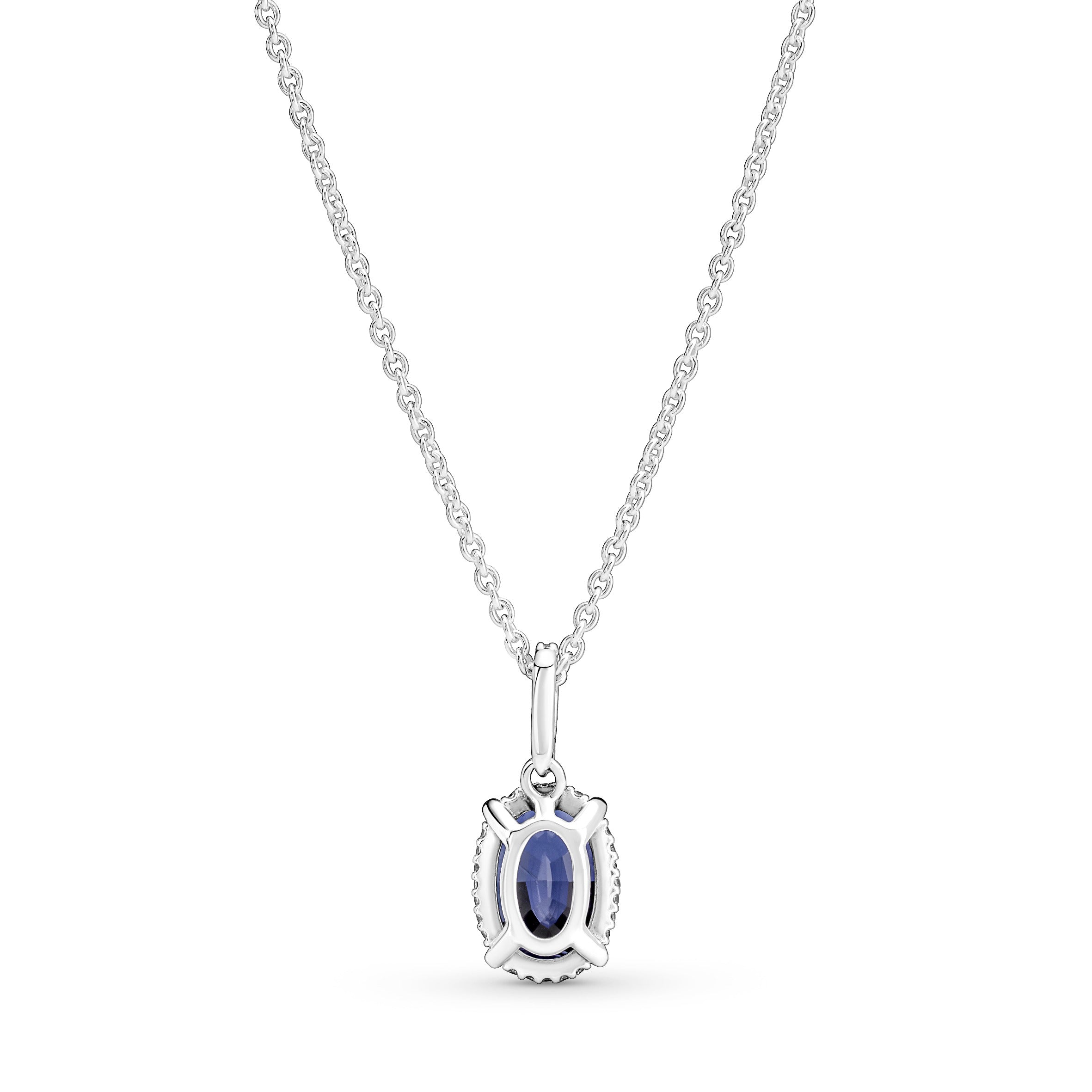 Sparkling Statement Halo Pendant Necklace