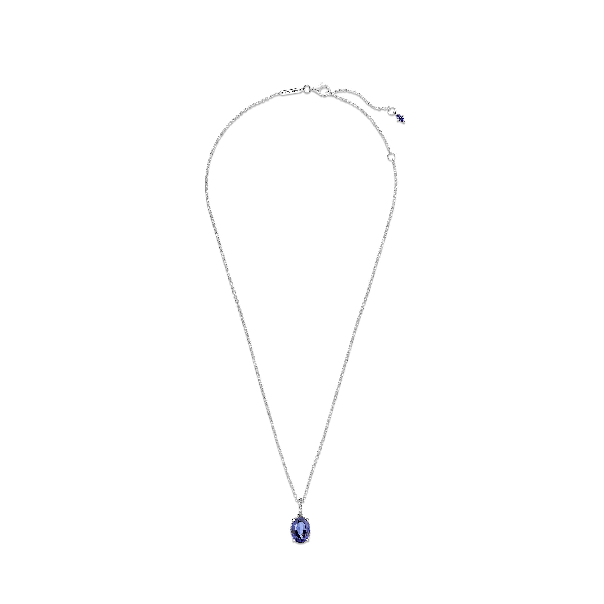 Sparkling Statement Halo Pendant Necklace