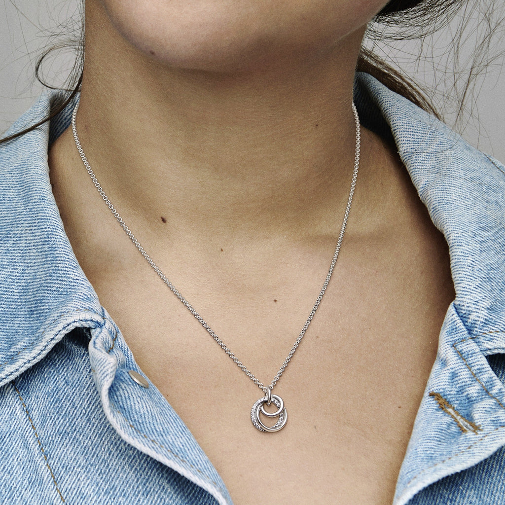 Family Always Encircled Pendant Necklace