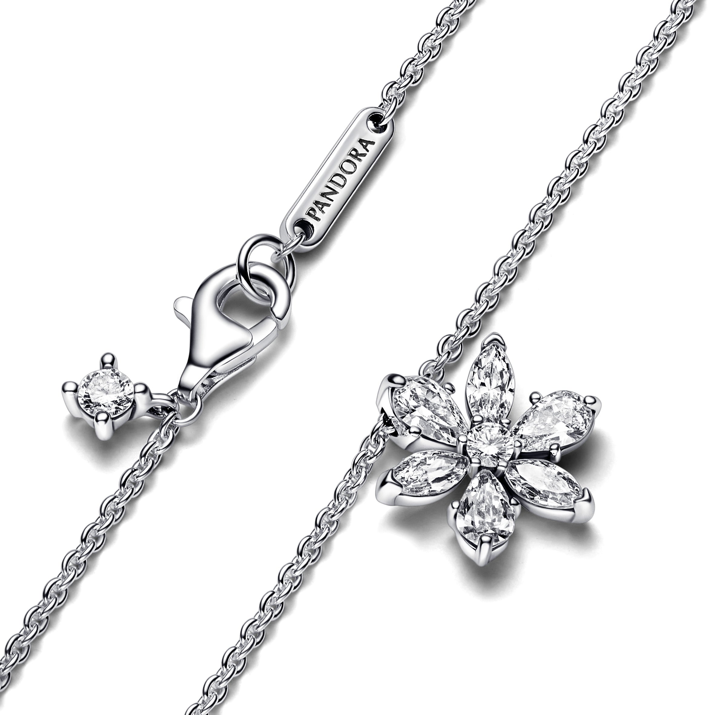 Sparkling Herbarium Cluster Pendant Necklace