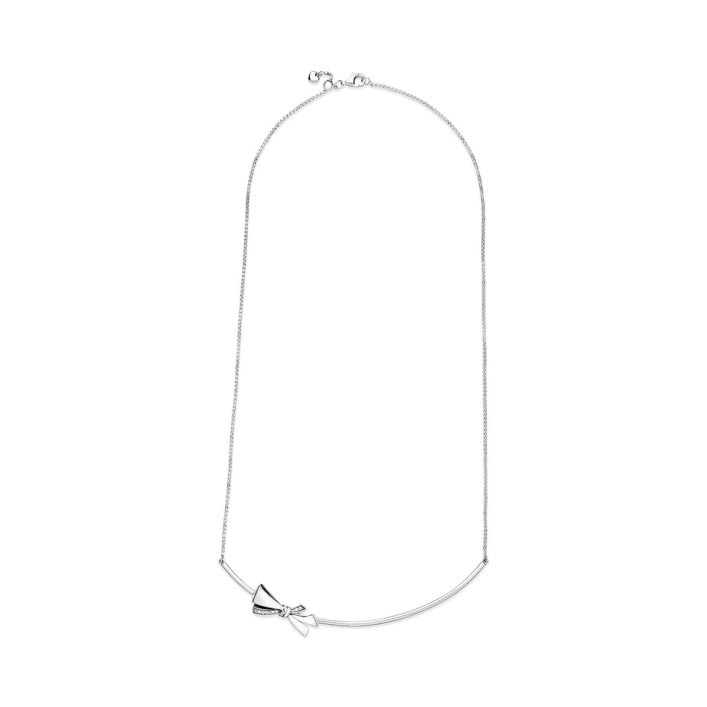 Sparkling Bow Necklace