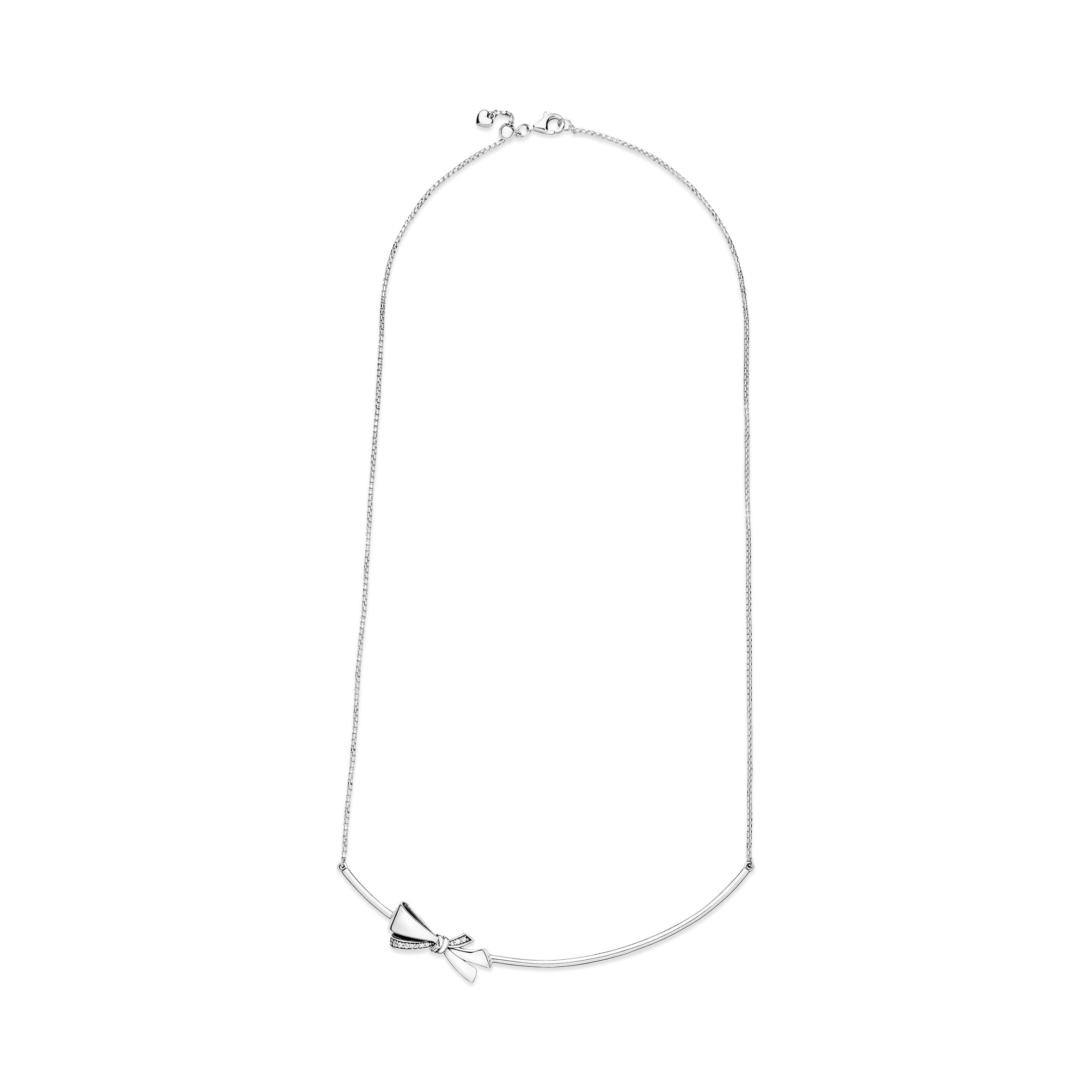 Sparkling Bow Necklace