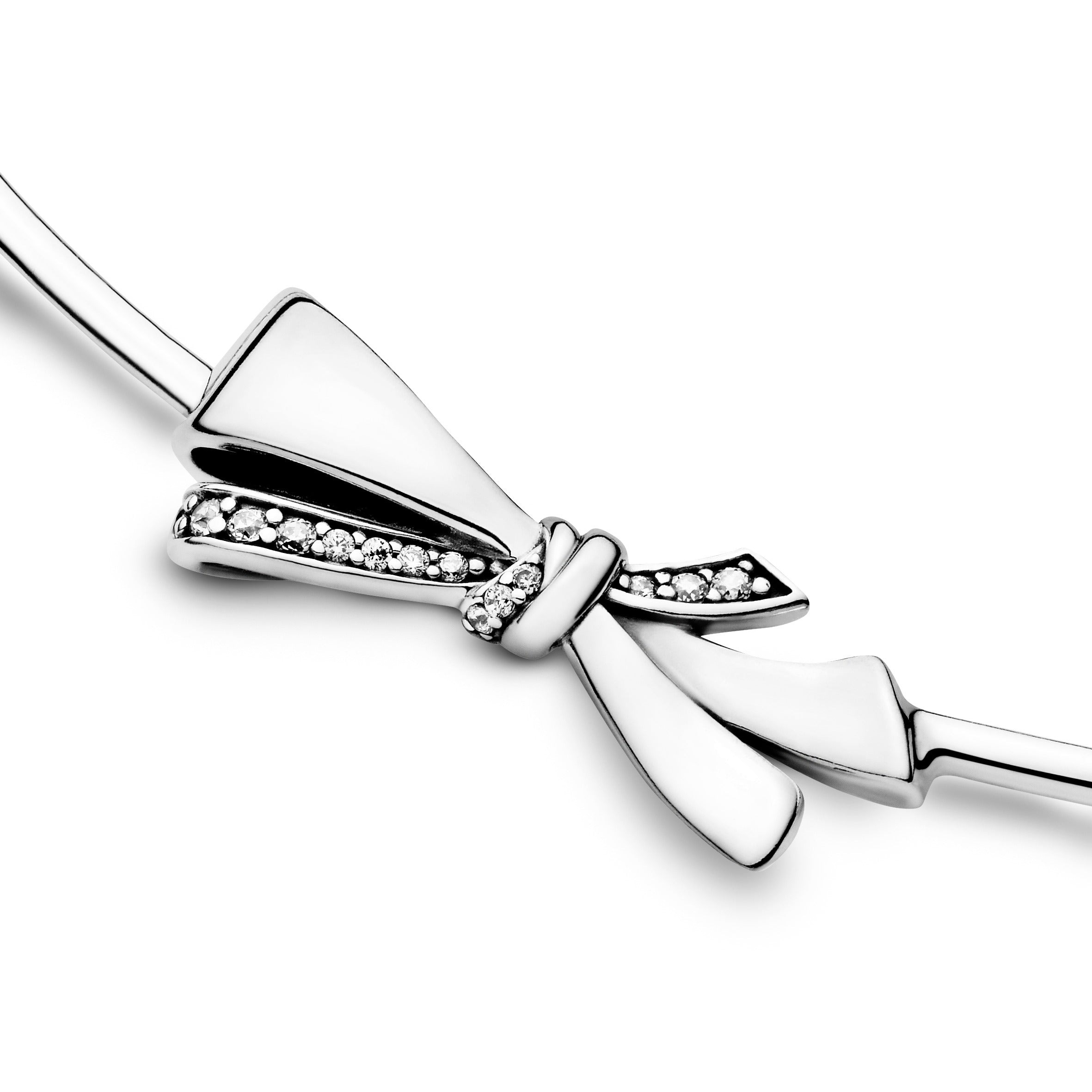 Sparkling Bow Necklace