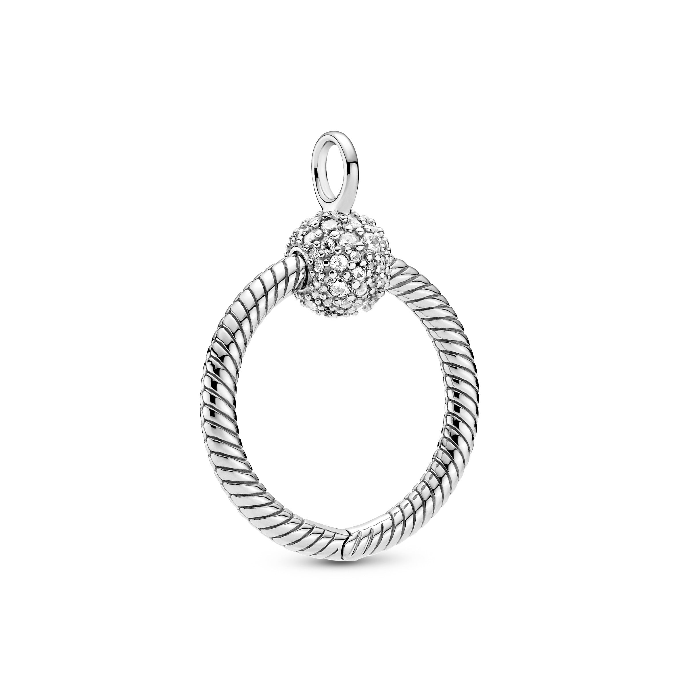 Pandora Moments Small Pavé O Pendant