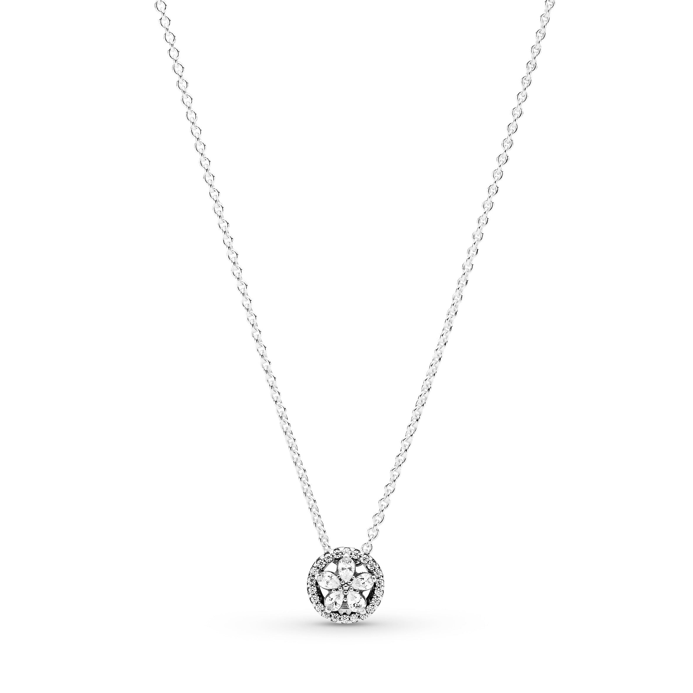 Sparkling Snowflake Collier Necklace
