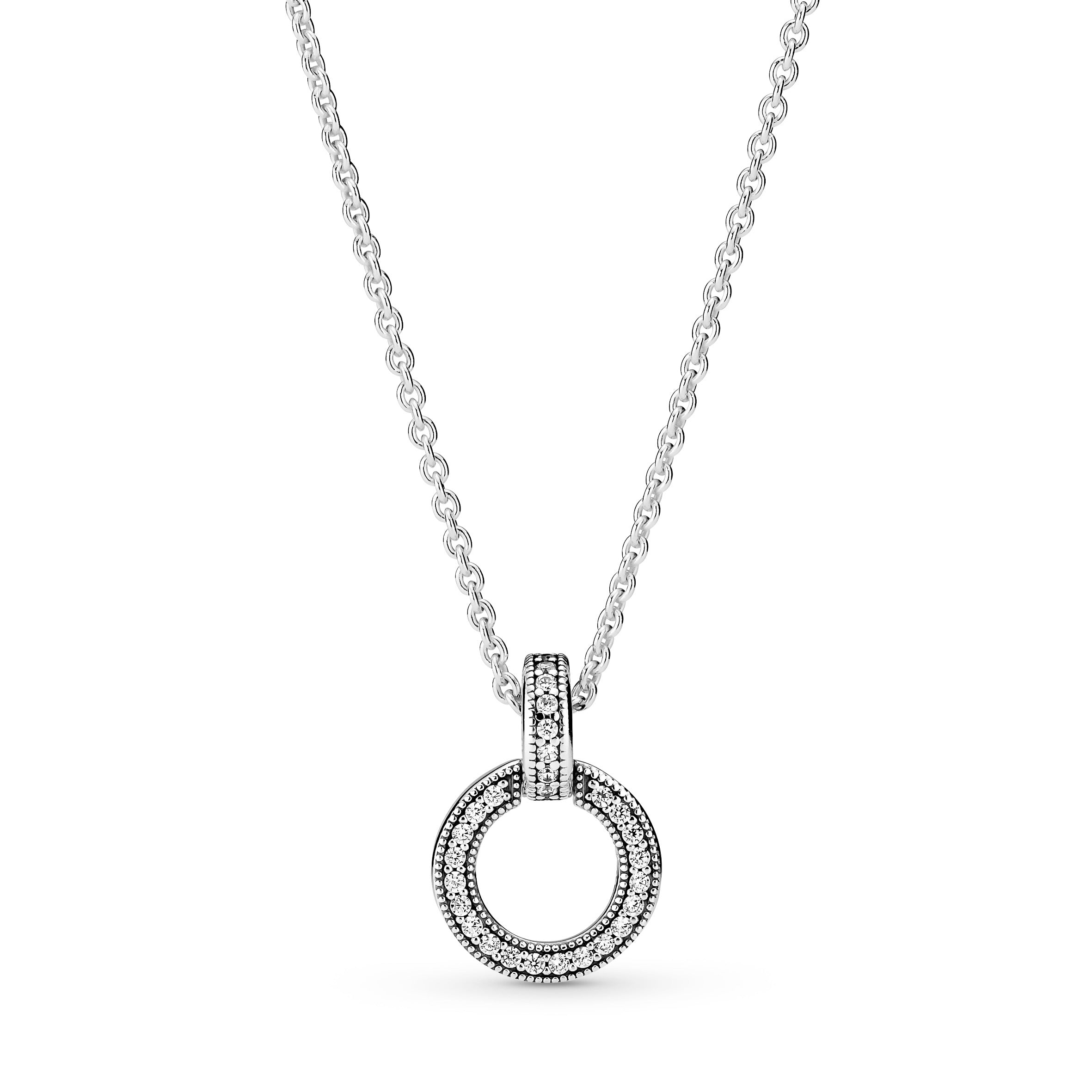 Double Circle Pendant & Necklace
