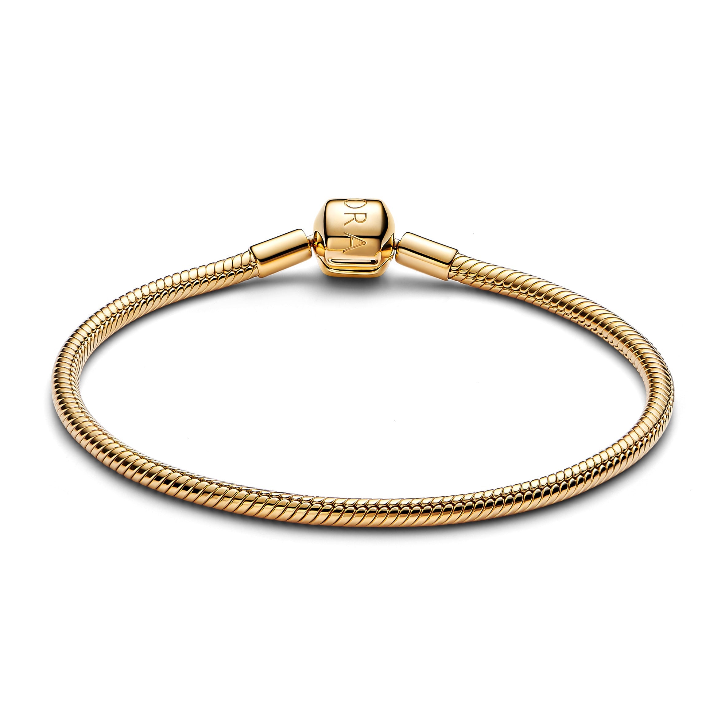 Barrel Clasp Snake Chain Bracelet