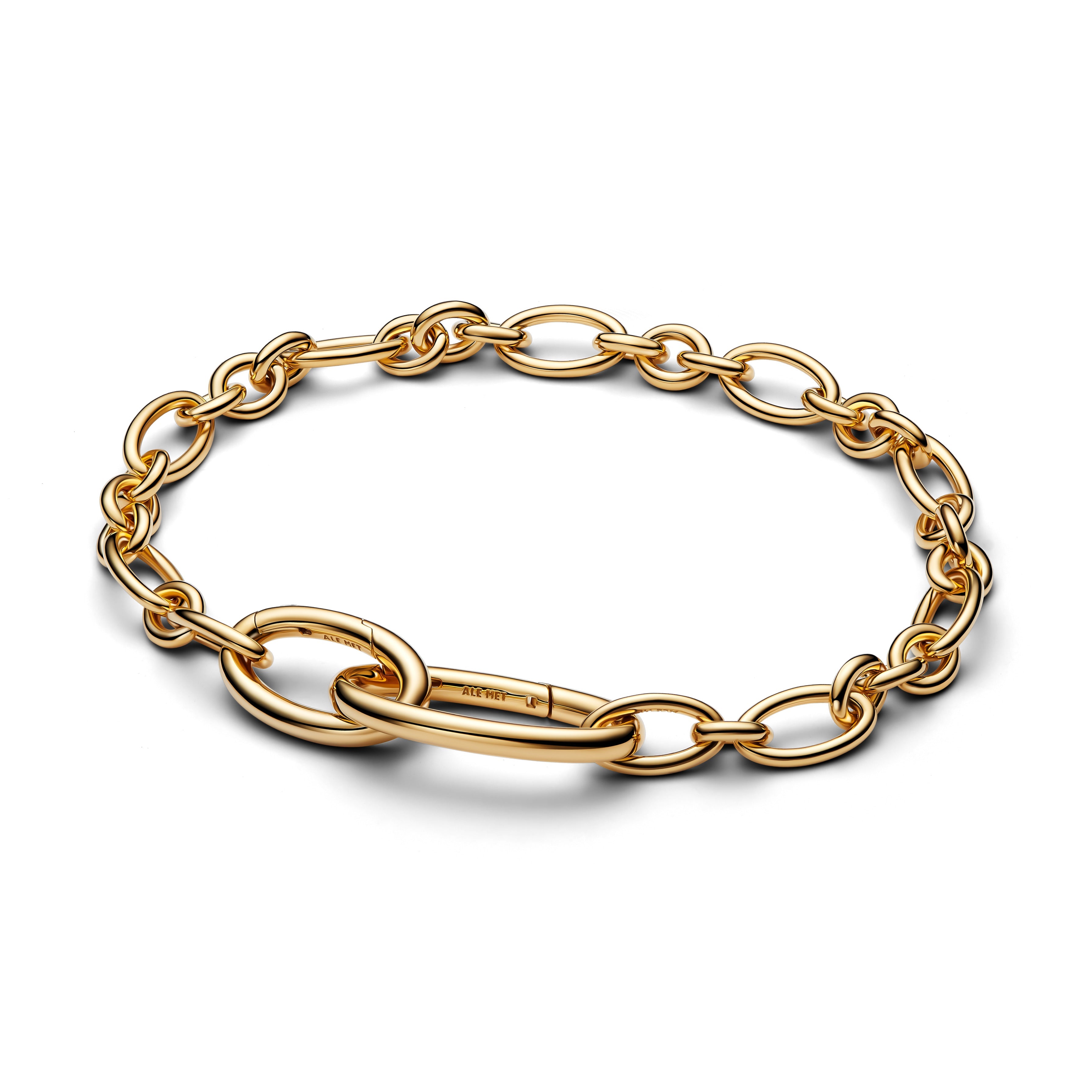 Openable Oval Link Chain Bracelet