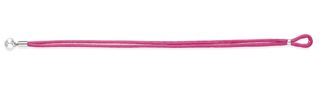 Pandora Moments Fabric Cord Bracelet, Hot Pink