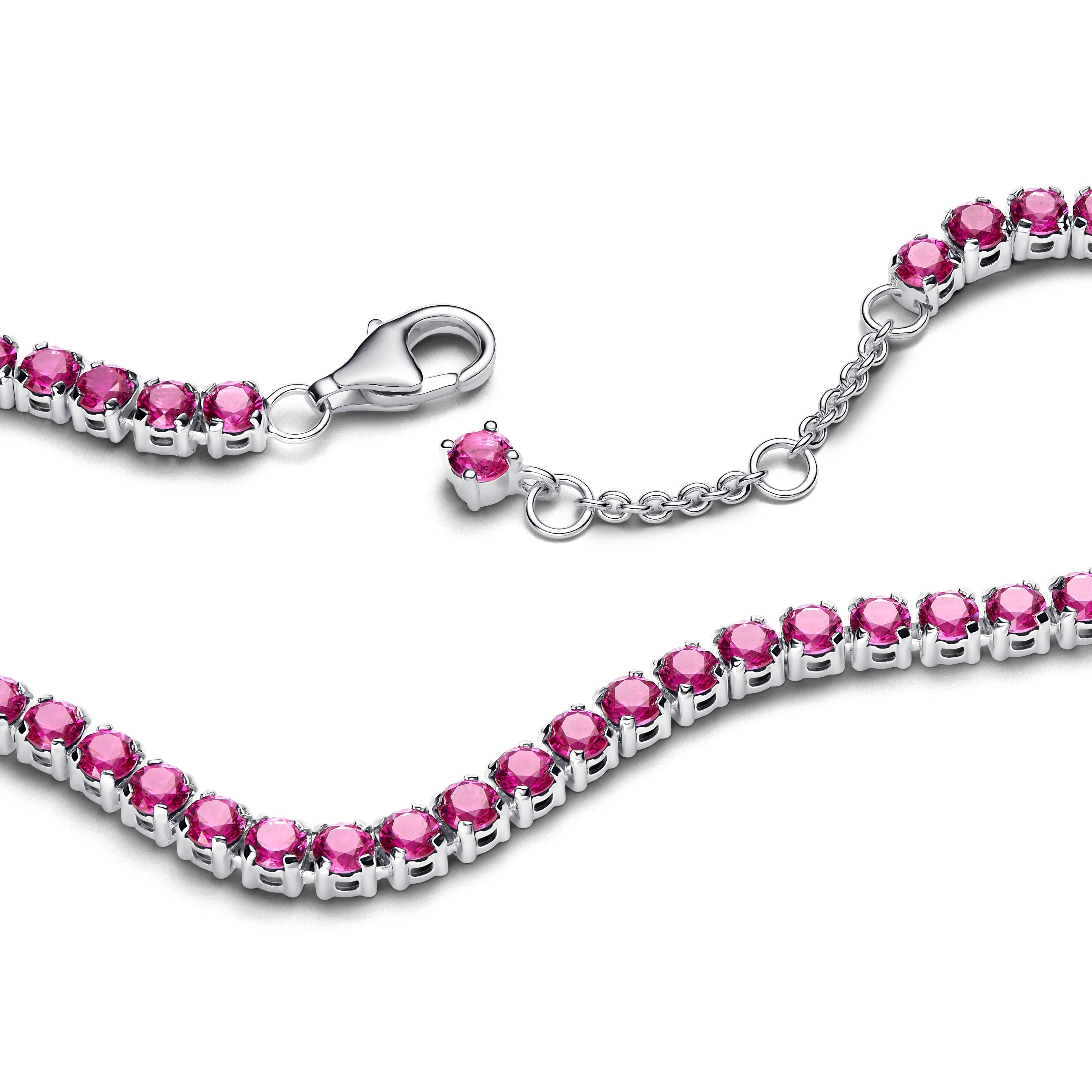 Sparkling Pink Tennis Bracelet