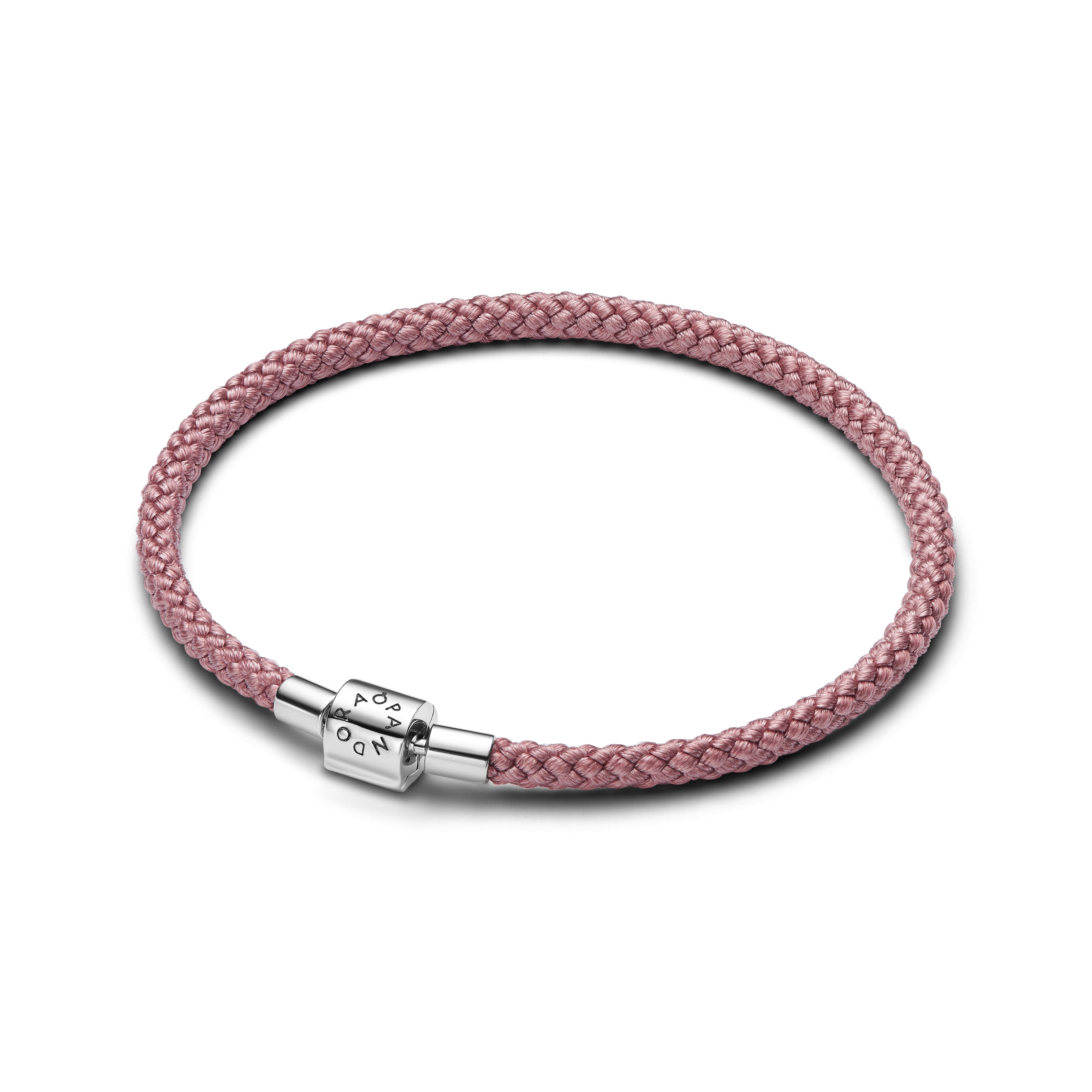 Shimmering Pink Cord Bracelet
