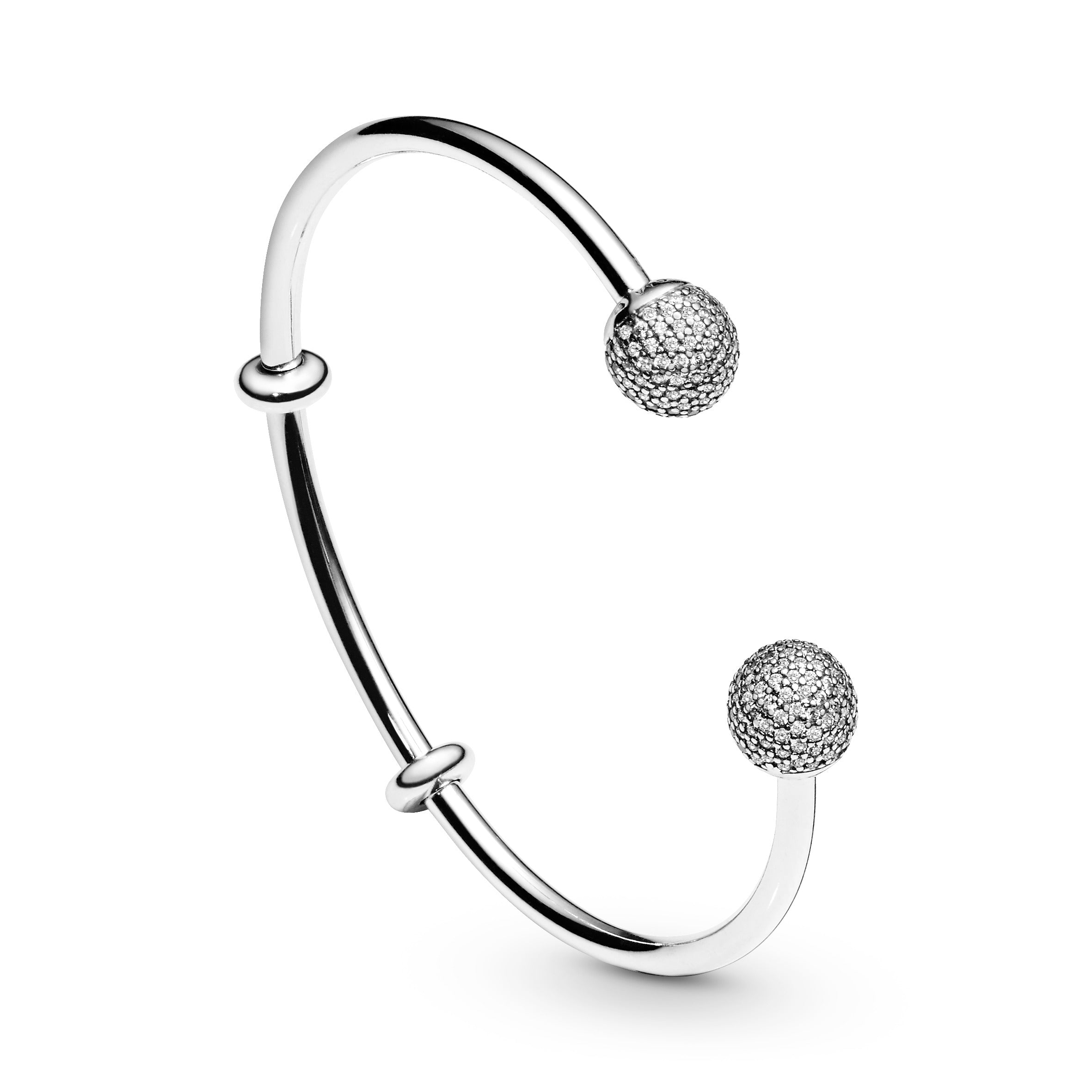 Pandora Moments Open Pavé Bangle