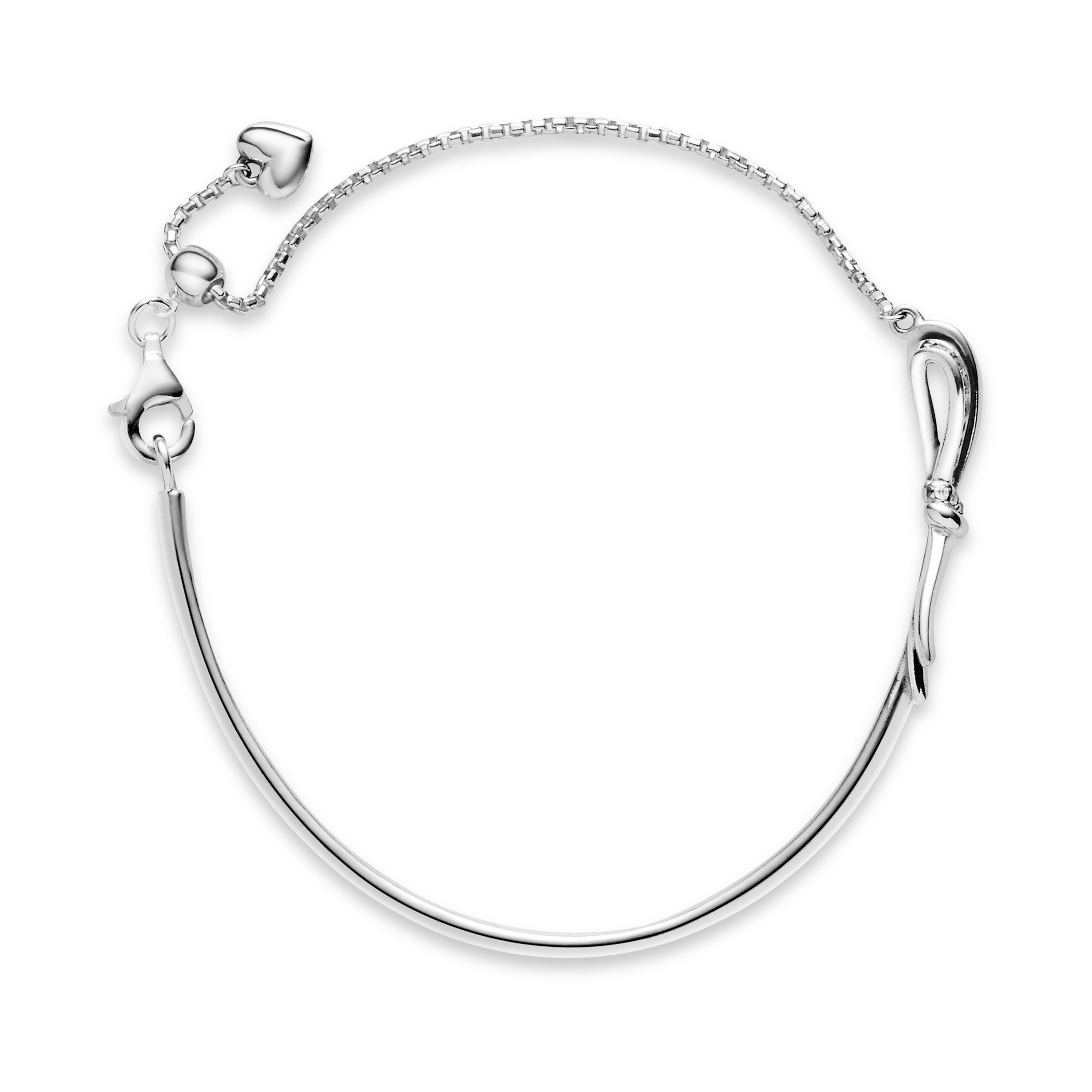Sparkling Bow Slider Bracelet