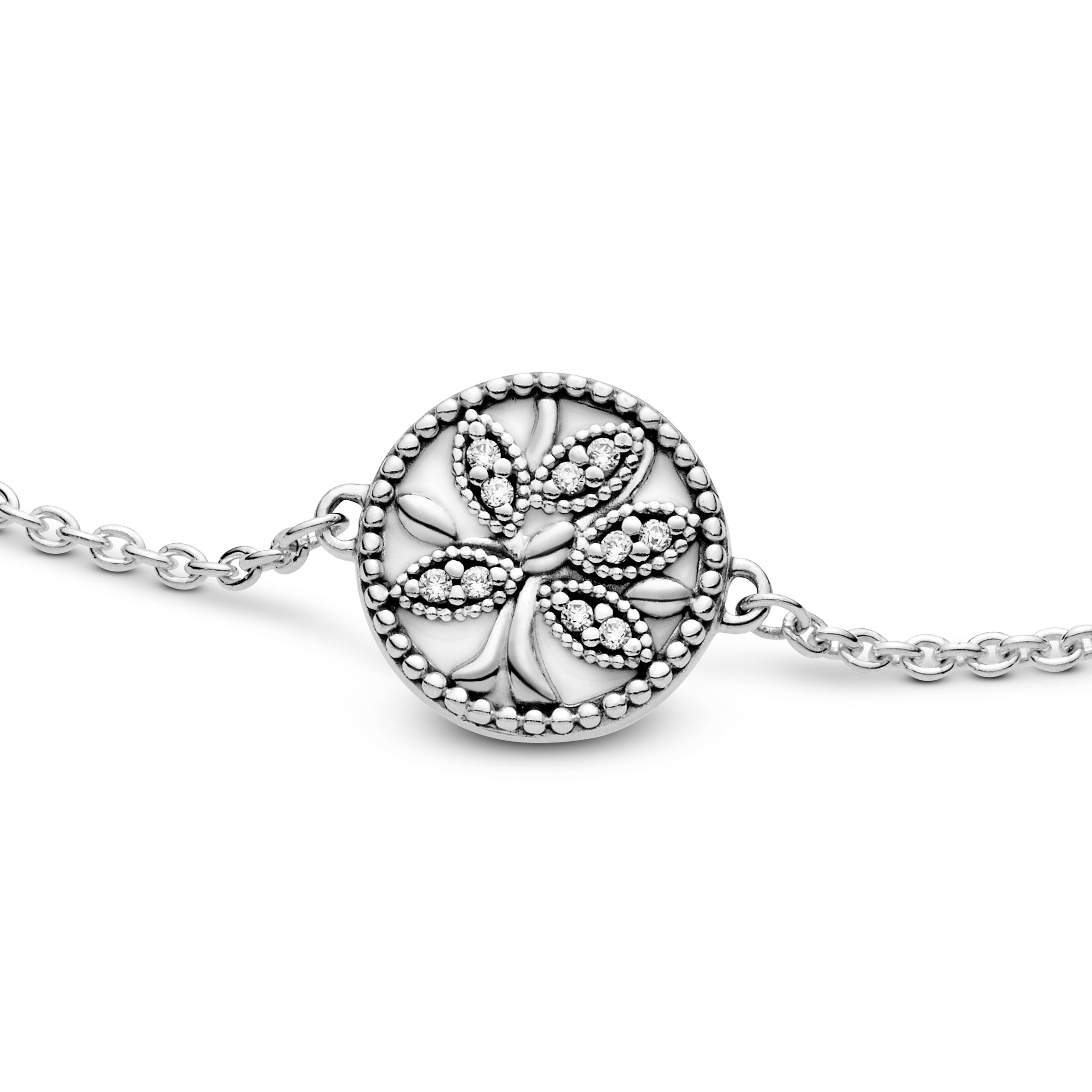 Sparkling Family Tree Slider Bracelet