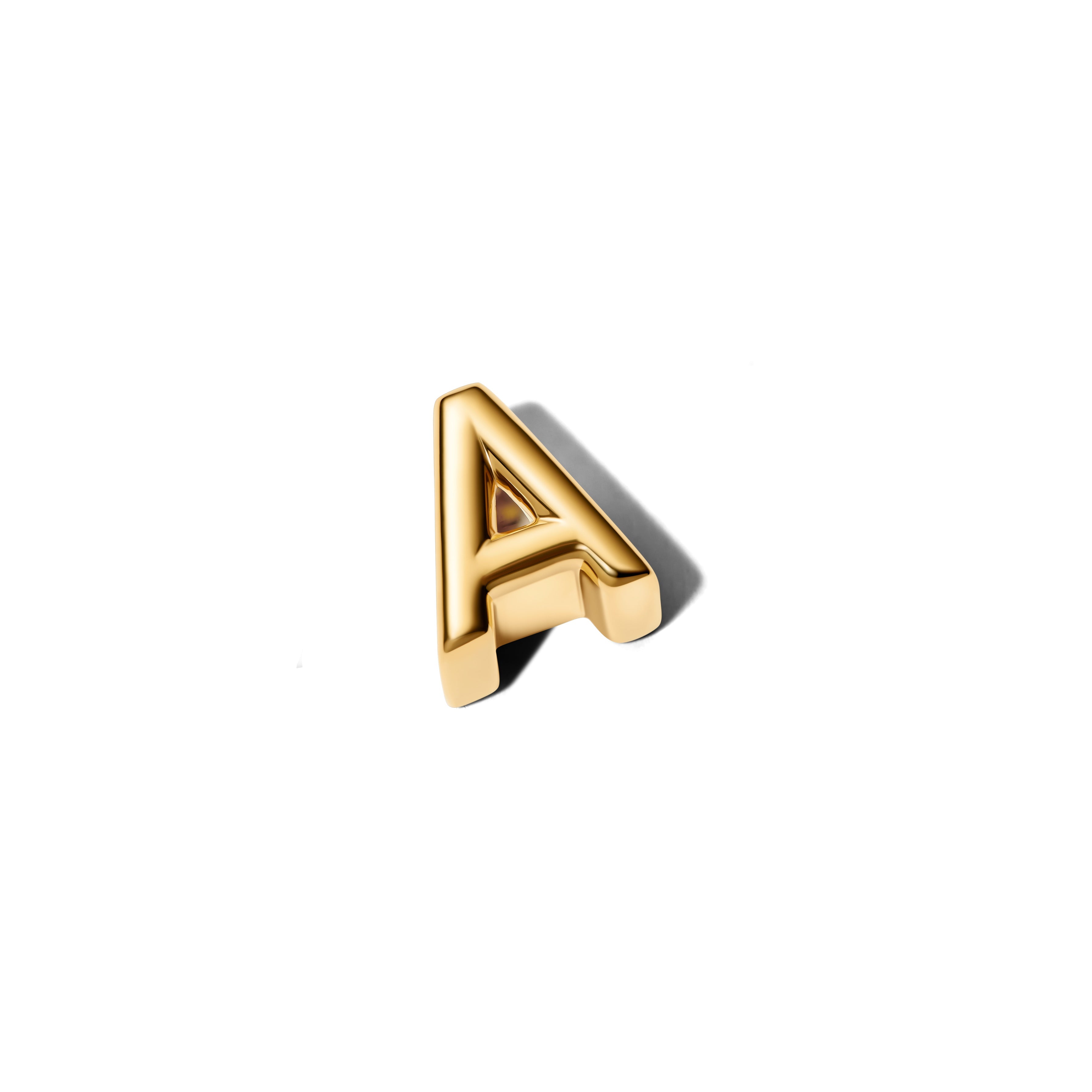 Letter A Alphabet Charm