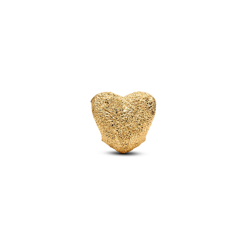 Textured Heart Mini Charm