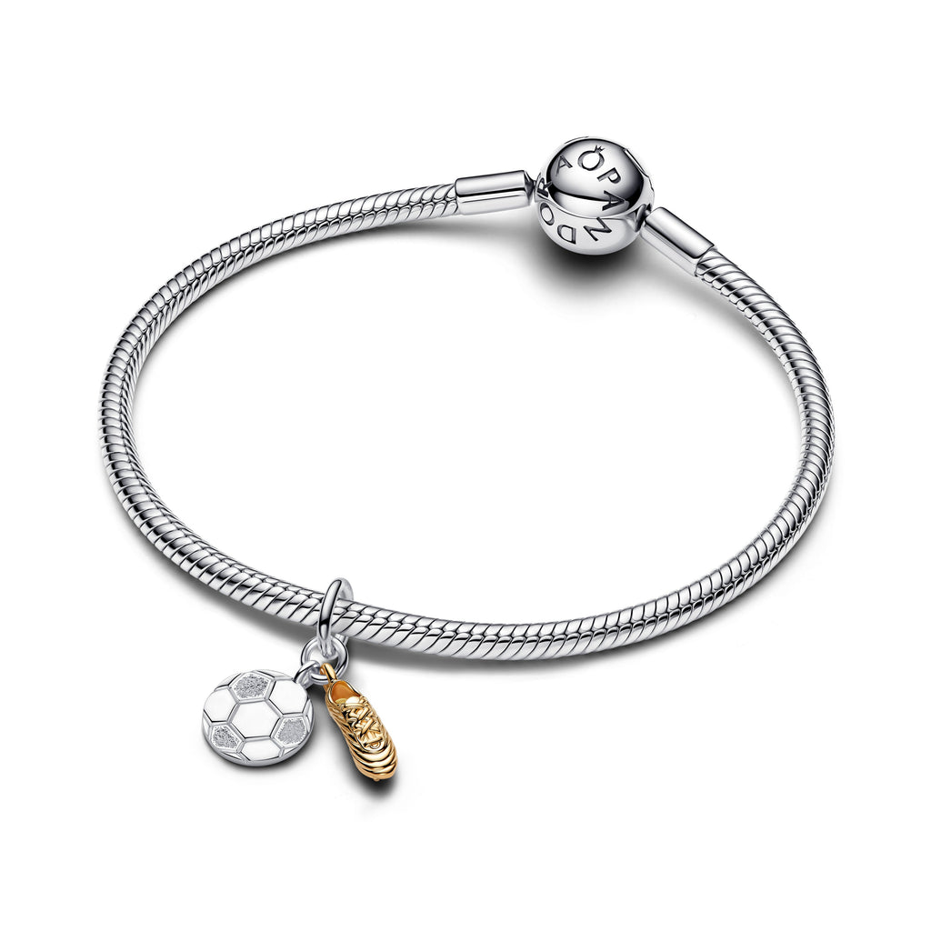 Soccer Shoe Double Dangle Charm