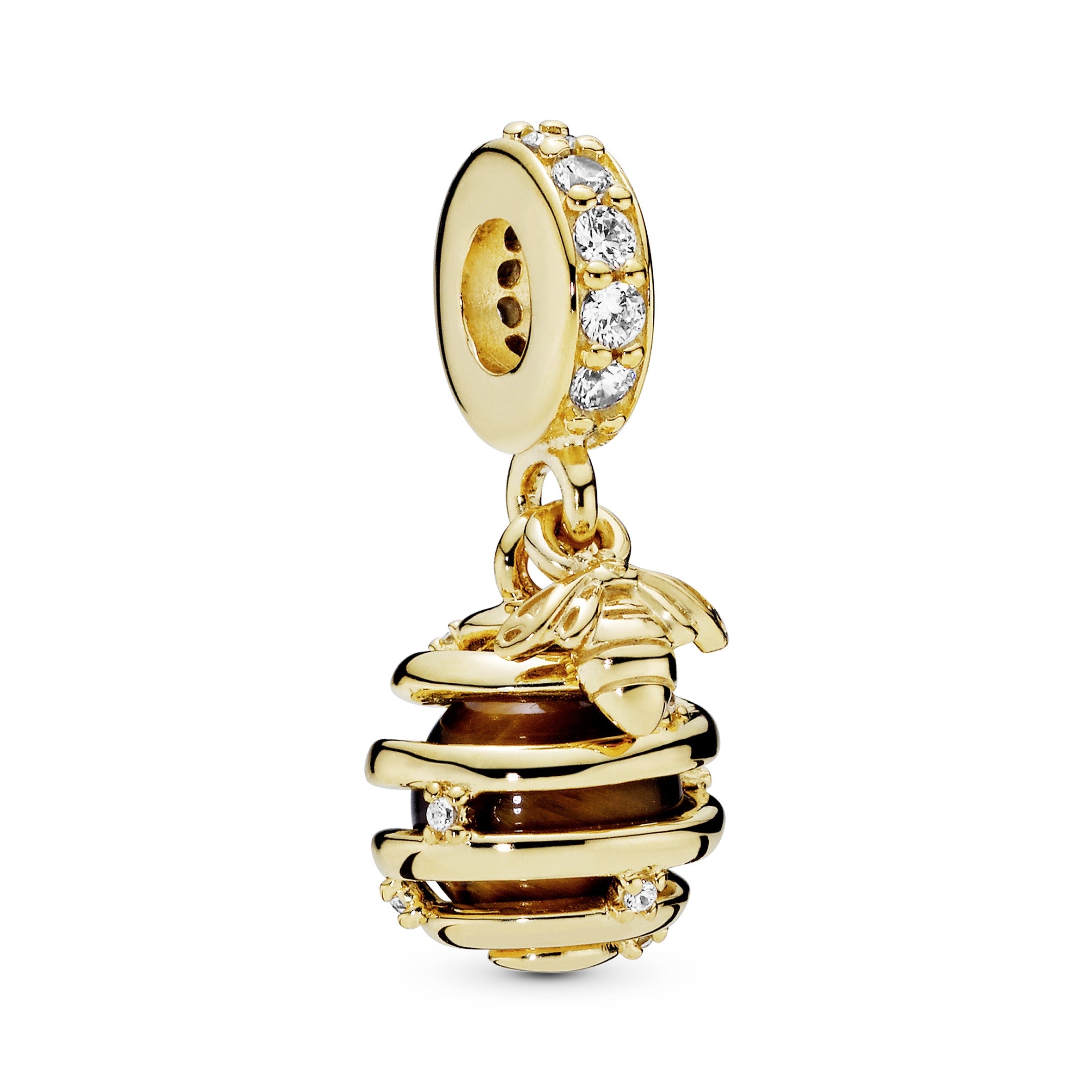 Sparkling Beehive Dangle Charm