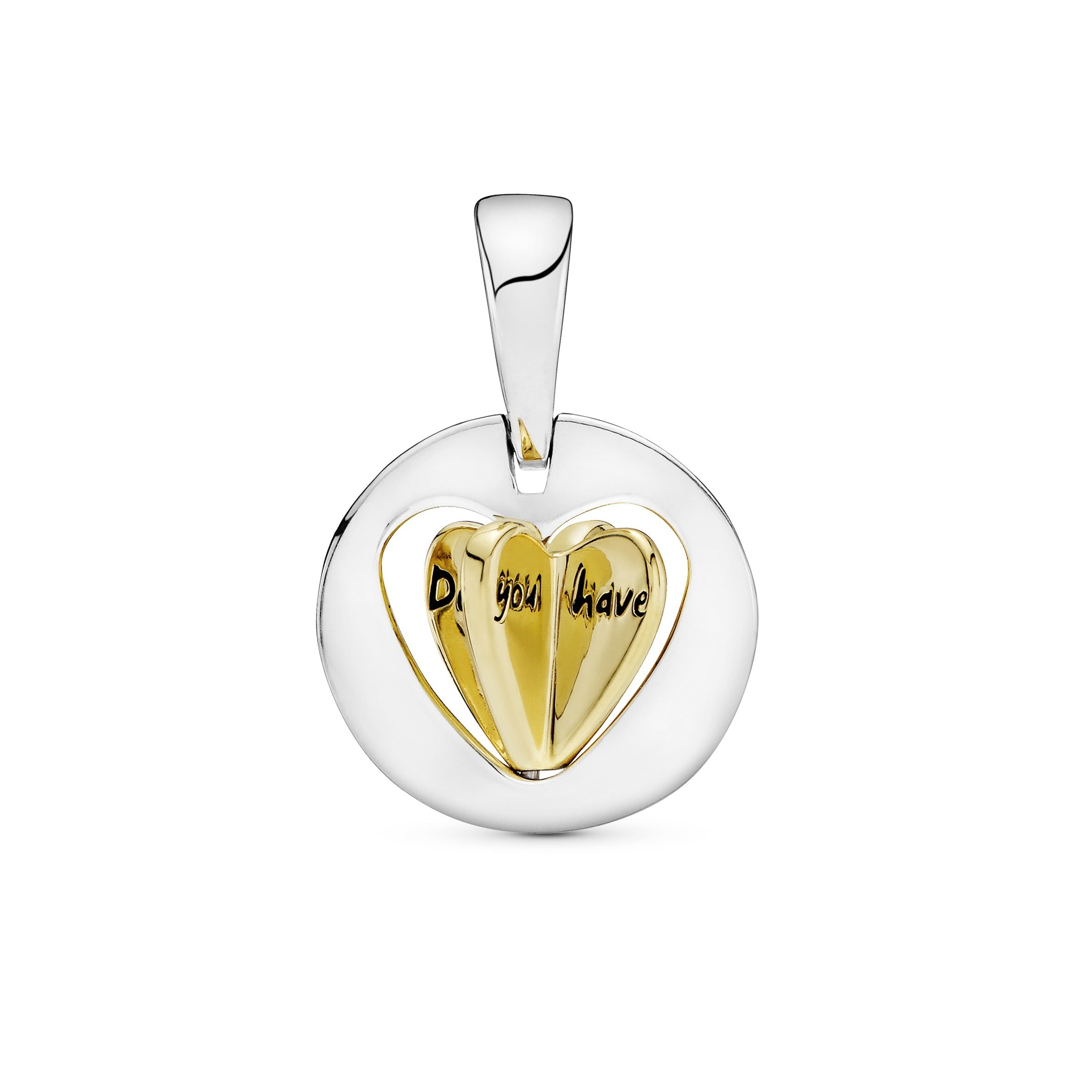 Mum's Golden Heart Dangle Charm