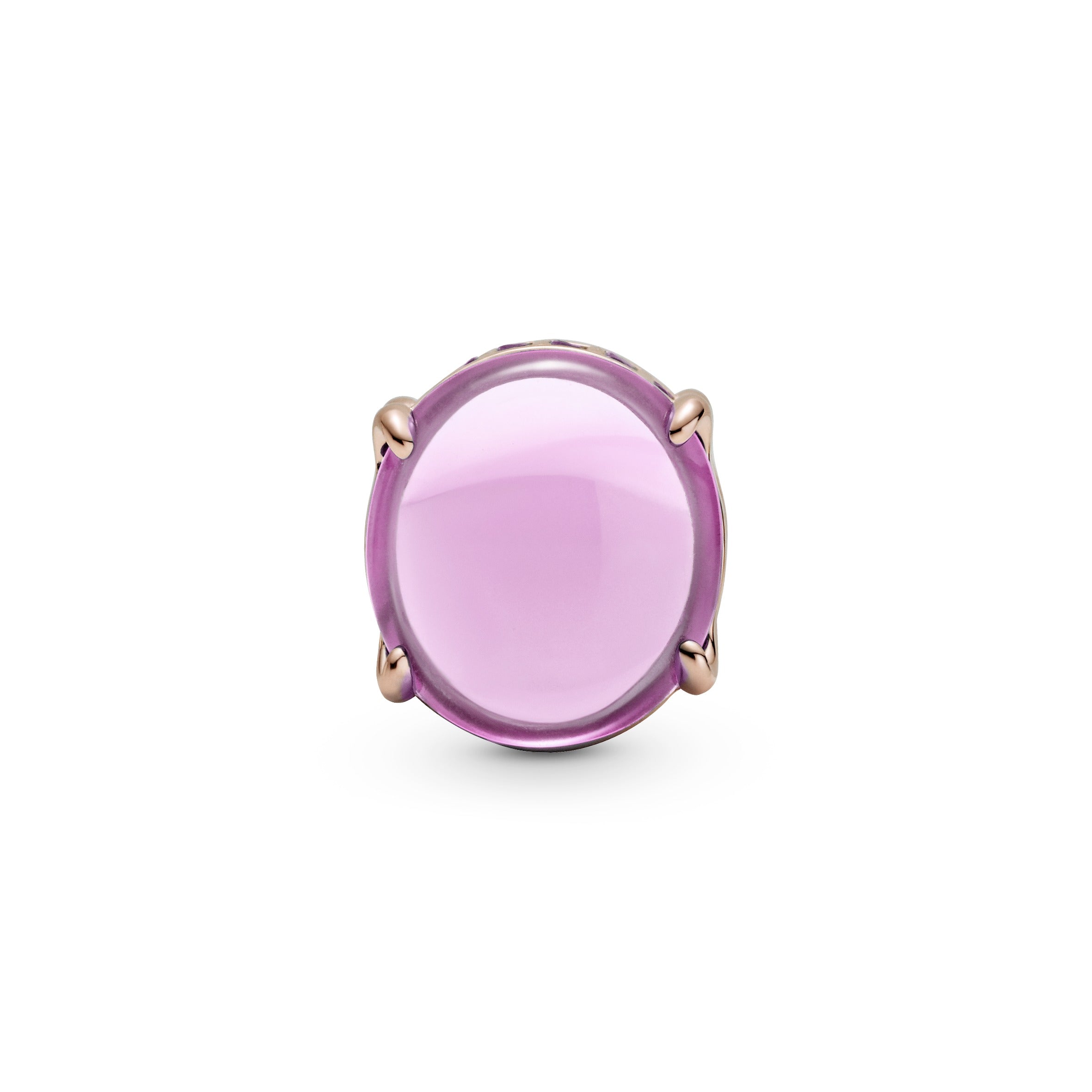 Pink Oval Cabochon Charm