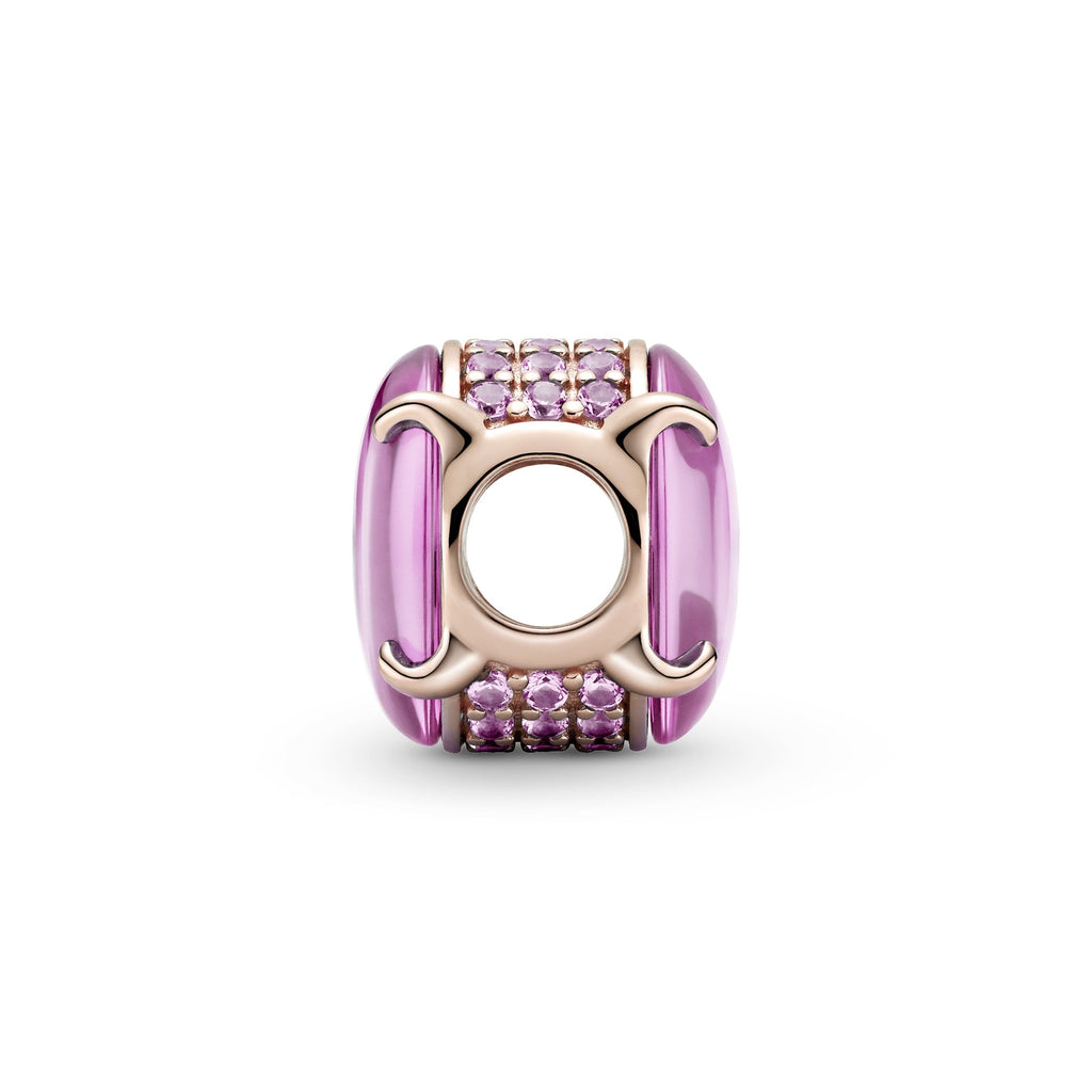 Pink Oval Cabochon Charm